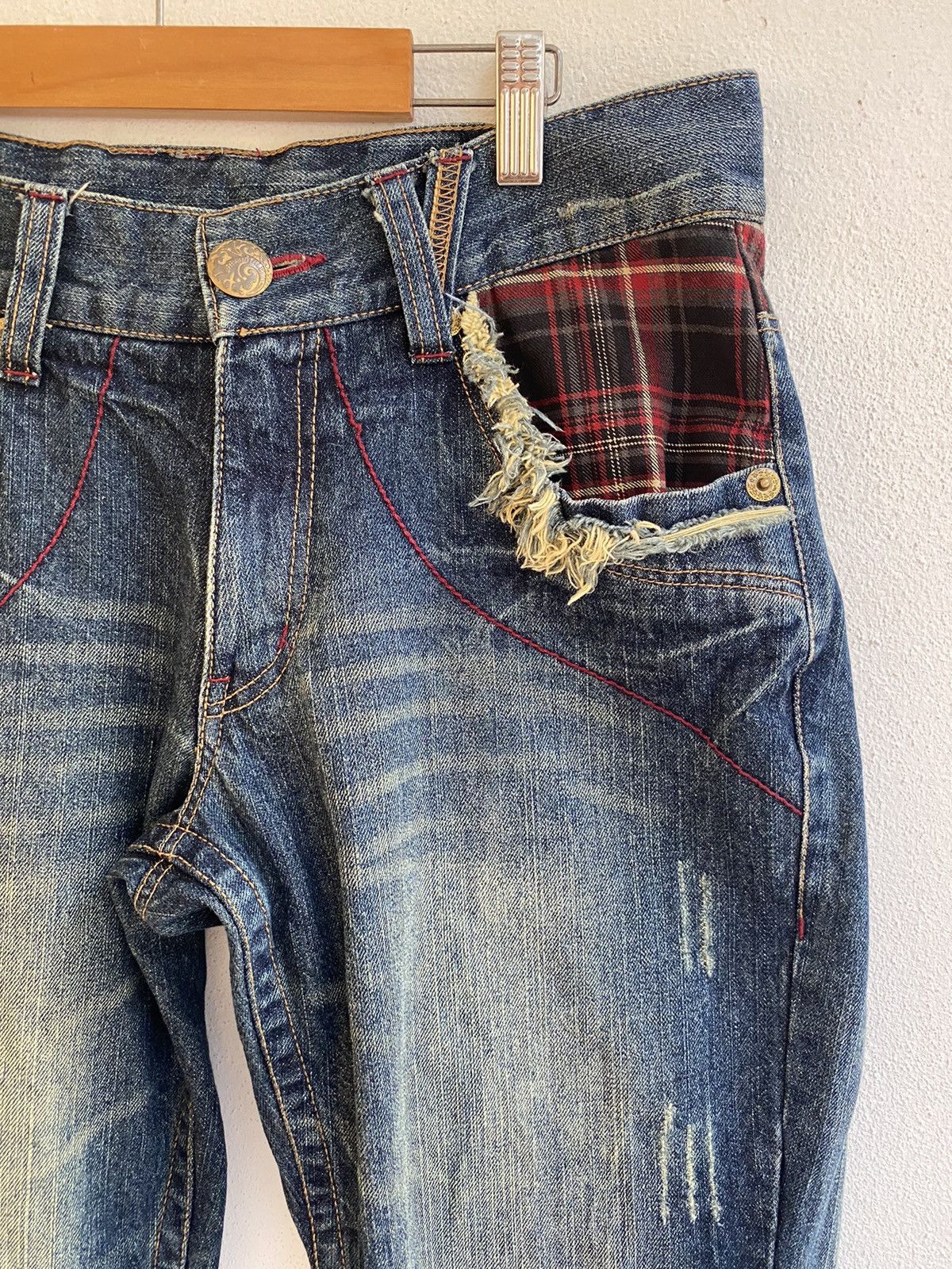 Japanese Brand JAPAN OIL CAKE HYBRID FLARE PUNK RAVE COWBOY KAPITAL TORNADO Size US 31 - 3 Thumbnail