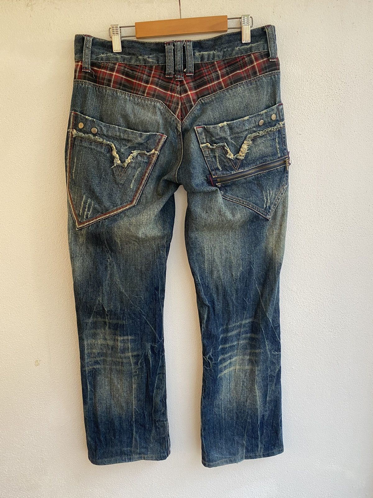 Japanese Brand JAPAN OIL CAKE HYBRID FLARE PUNK RAVE COWBOY KAPITAL TORNADO Size US 31 - 2 Thumbnail