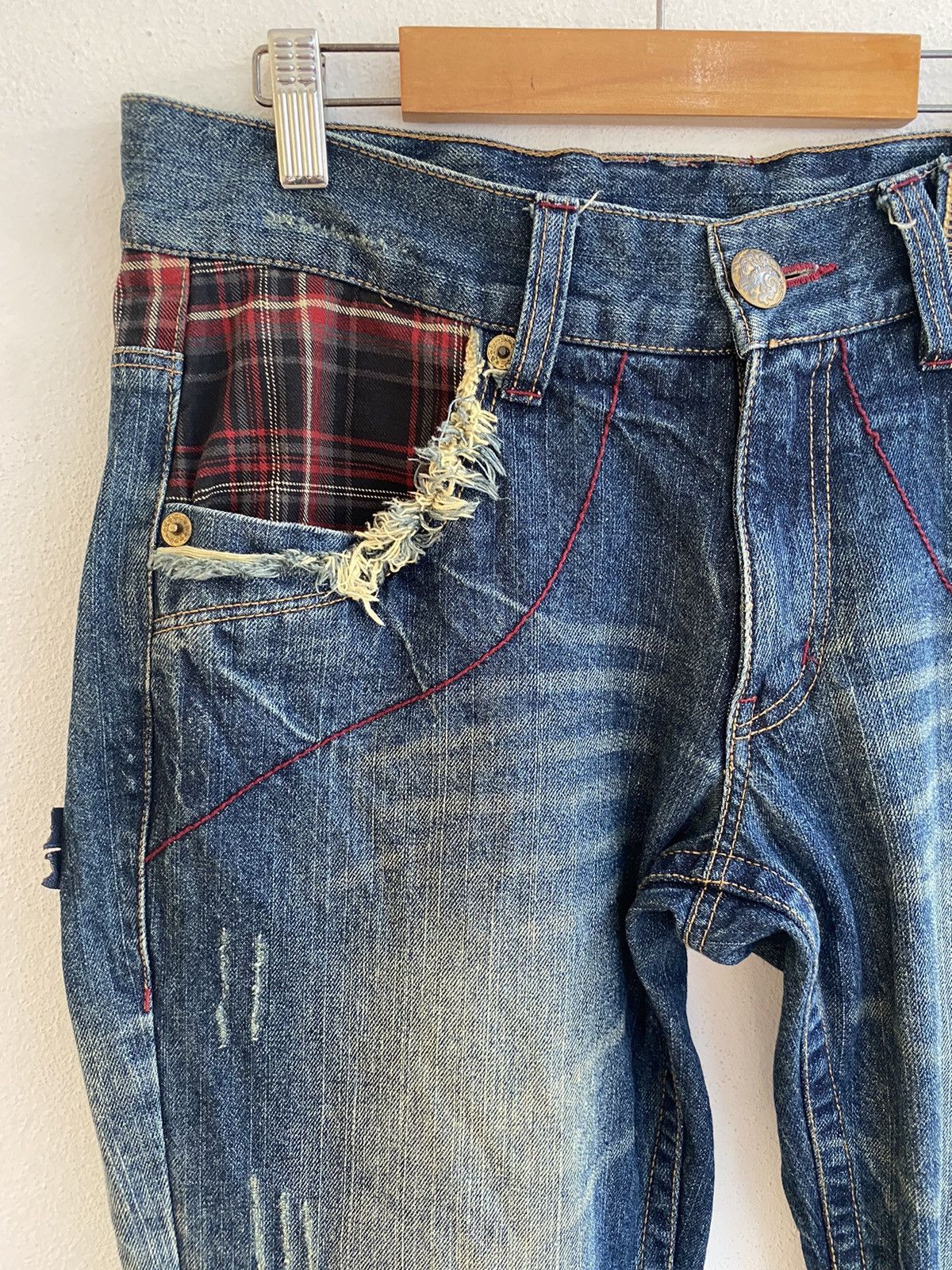 Japanese Brand JAPAN OIL CAKE HYBRID FLARE PUNK RAVE COWBOY KAPITAL TORNADO Size US 31 - 4 Thumbnail