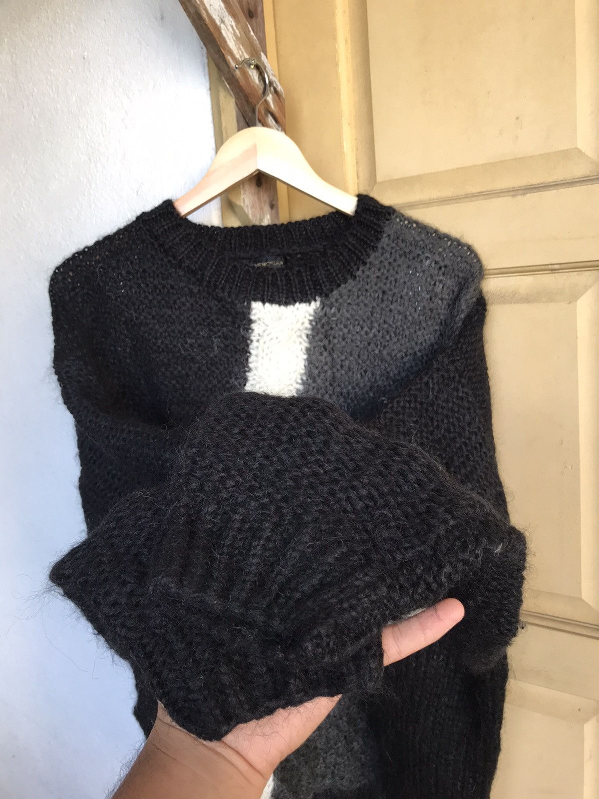 Japanese Brand Vintage Elvencedor Printed Wool Knit Sweater Size US L / EU 52-54 / 3 - 15 Thumbnail