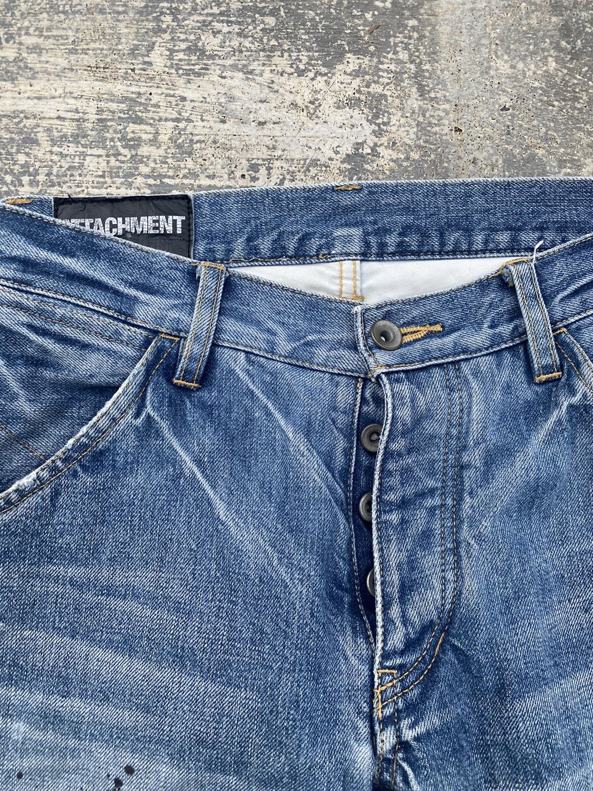Attachment ATTACHMENT JAPAN DISTRESSED PAINT PUNK TORNADO GORPCORE RAVE Size US 29 - 3 Thumbnail