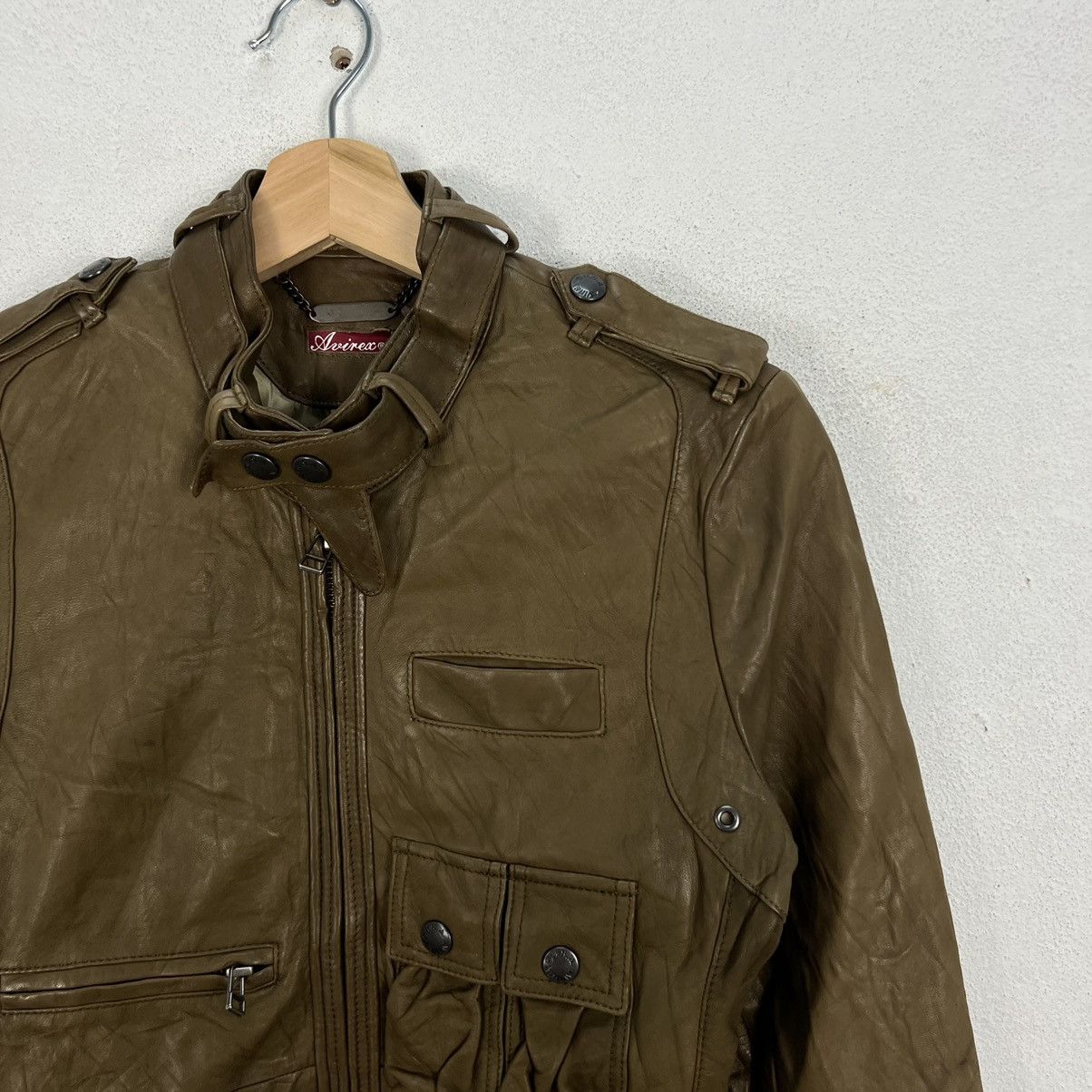 Avirex VINTAGE RIDER PARACHUTE BIKER JACKET AVIREX MILITARY STYLE Size US S / EU 44-46 / 1 - 6 Thumbnail