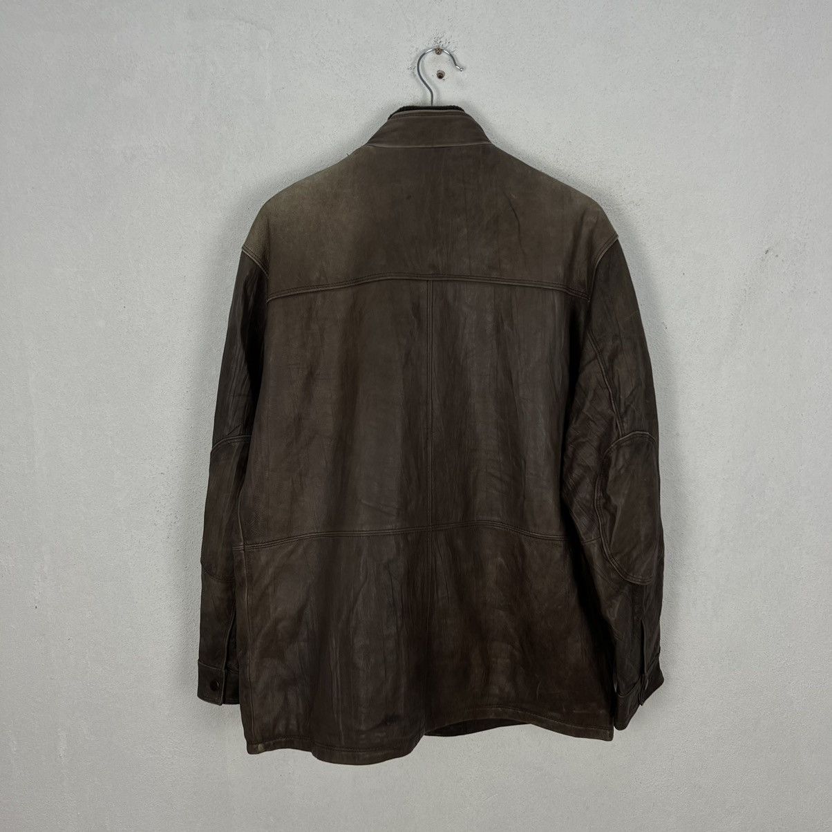 Japanese Brand VINTAGE PICCOLO NEGOZIO COLLEZIONE UOMO LEATHER JACKET Size US M / EU 48-50 / 2 - 8 Thumbnail