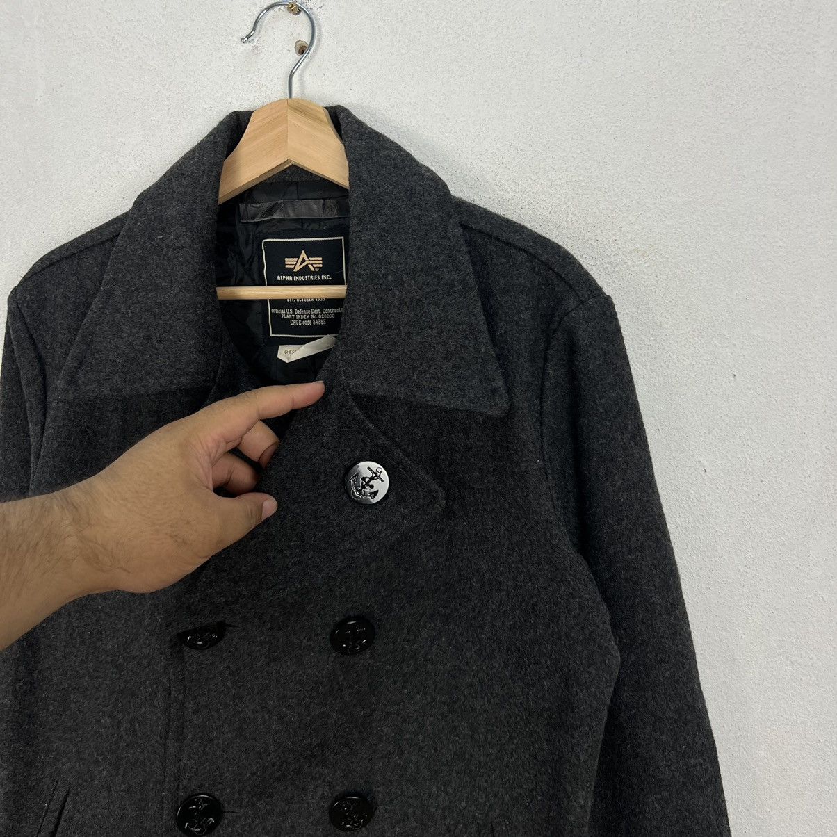 Alpha Industries VINTAGE ALPHA INDUSTRIES INC WOOL JACKET Size US M / EU 48-50 / 2 - 7 Thumbnail