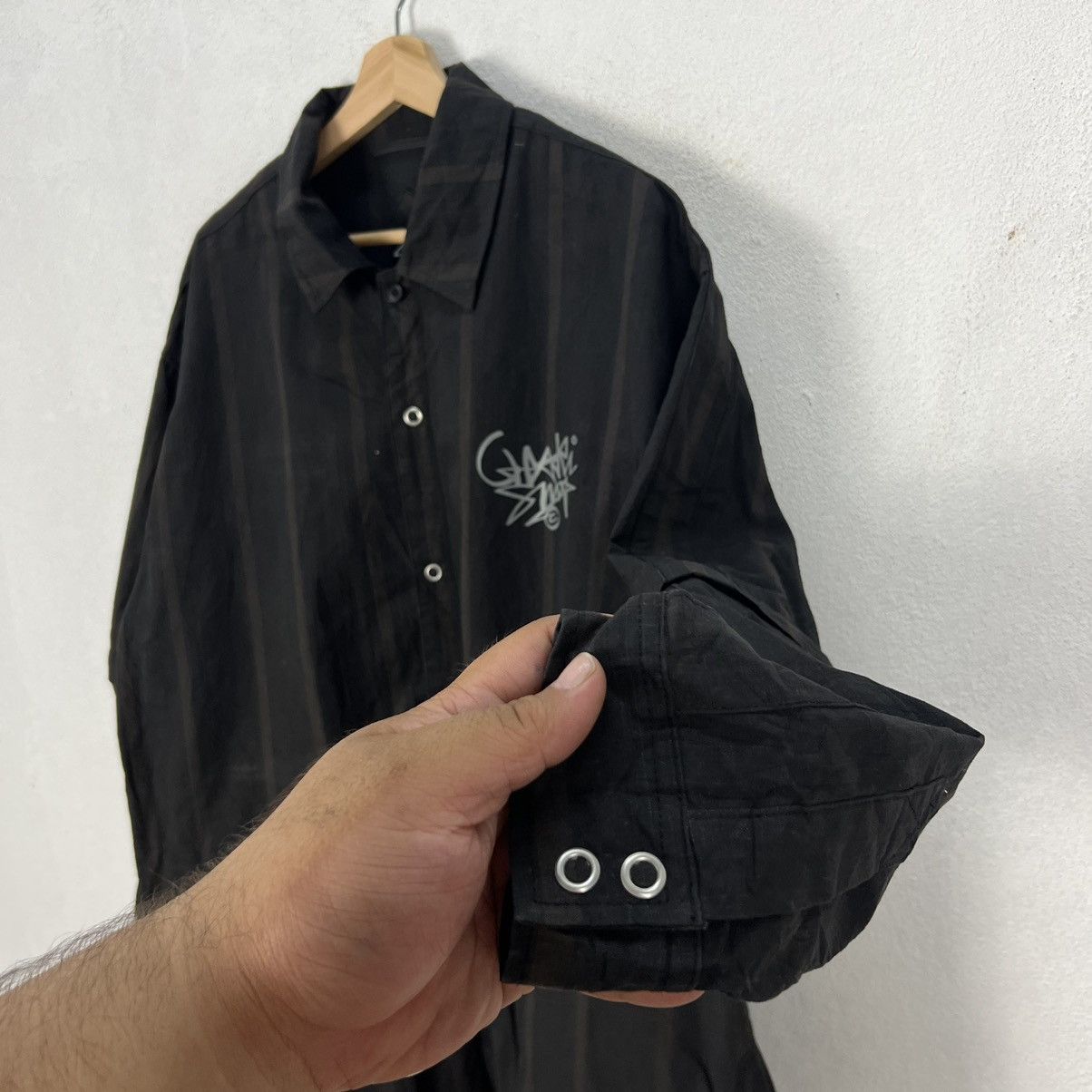 Japanese Brand RARE CHARISMA BIG LOGO CHORE JACKET CARGO MULTI POCKET Size US XL / EU 56 / 4 - 7 Thumbnail