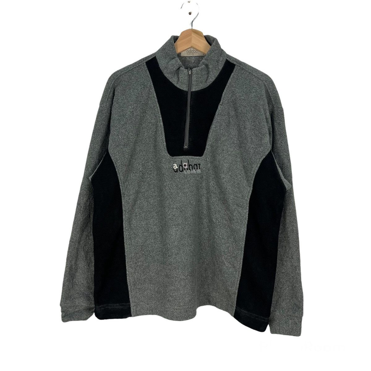 Japanese Brand VINTAGE ADABAT MADE IN JAPAN FLEECE JACKET BIG LOGO Size US L / EU 52-54 / 3 - 1 Thumbnail