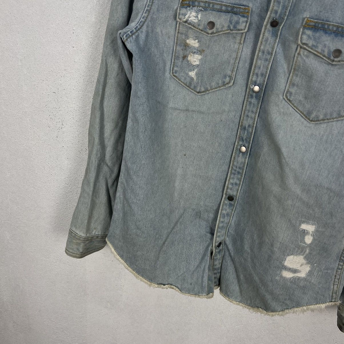 Japanese Brand × Seditionaries RARE DISTRESSED CAMBREY ZARA MAN STREETWEAR FASHION Size US S / EU 44-46 / 1 - 4 Thumbnail