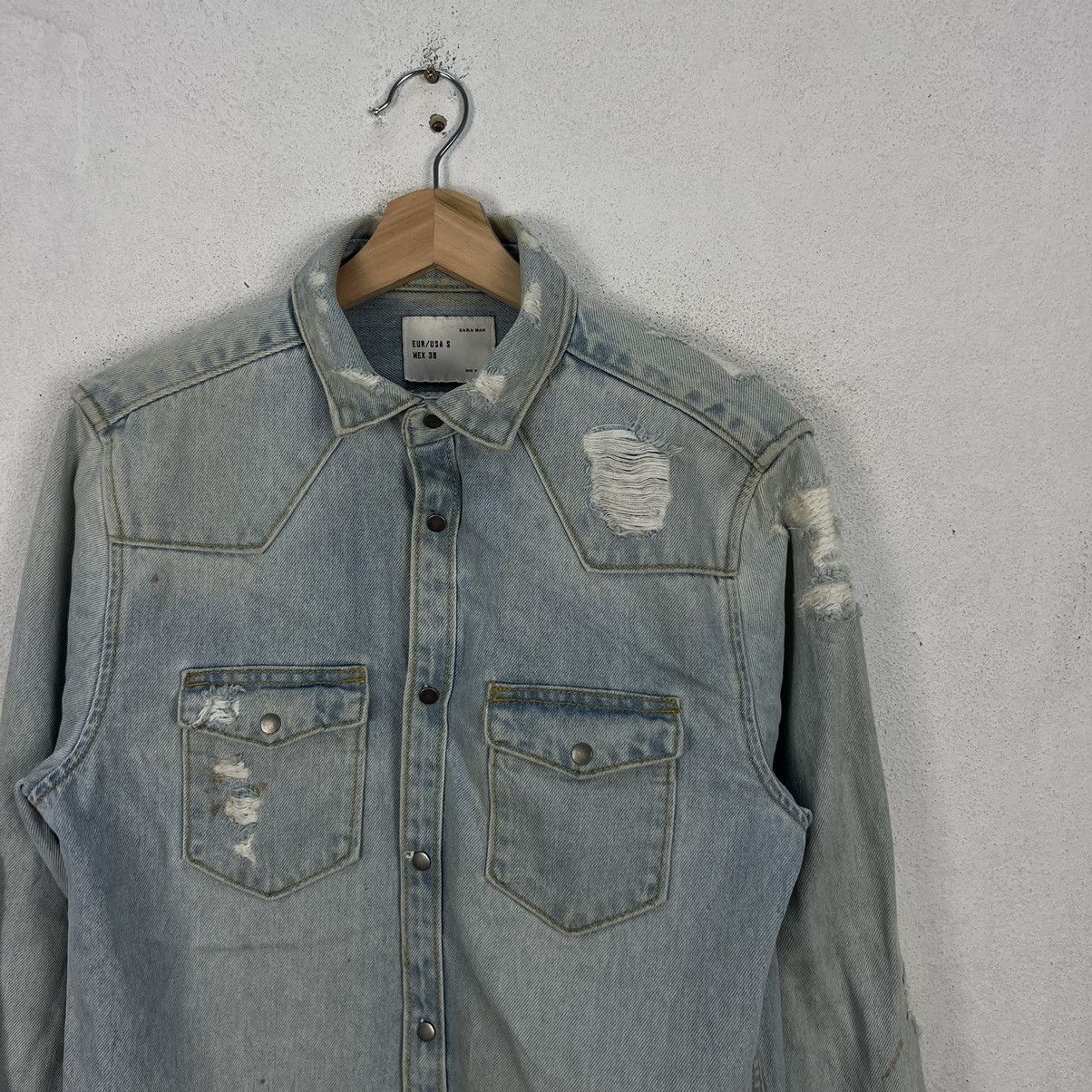 Japanese Brand × Seditionaries RARE DISTRESSED CAMBREY ZARA MAN STREETWEAR FASHION Size US S / EU 44-46 / 1 - 5 Thumbnail