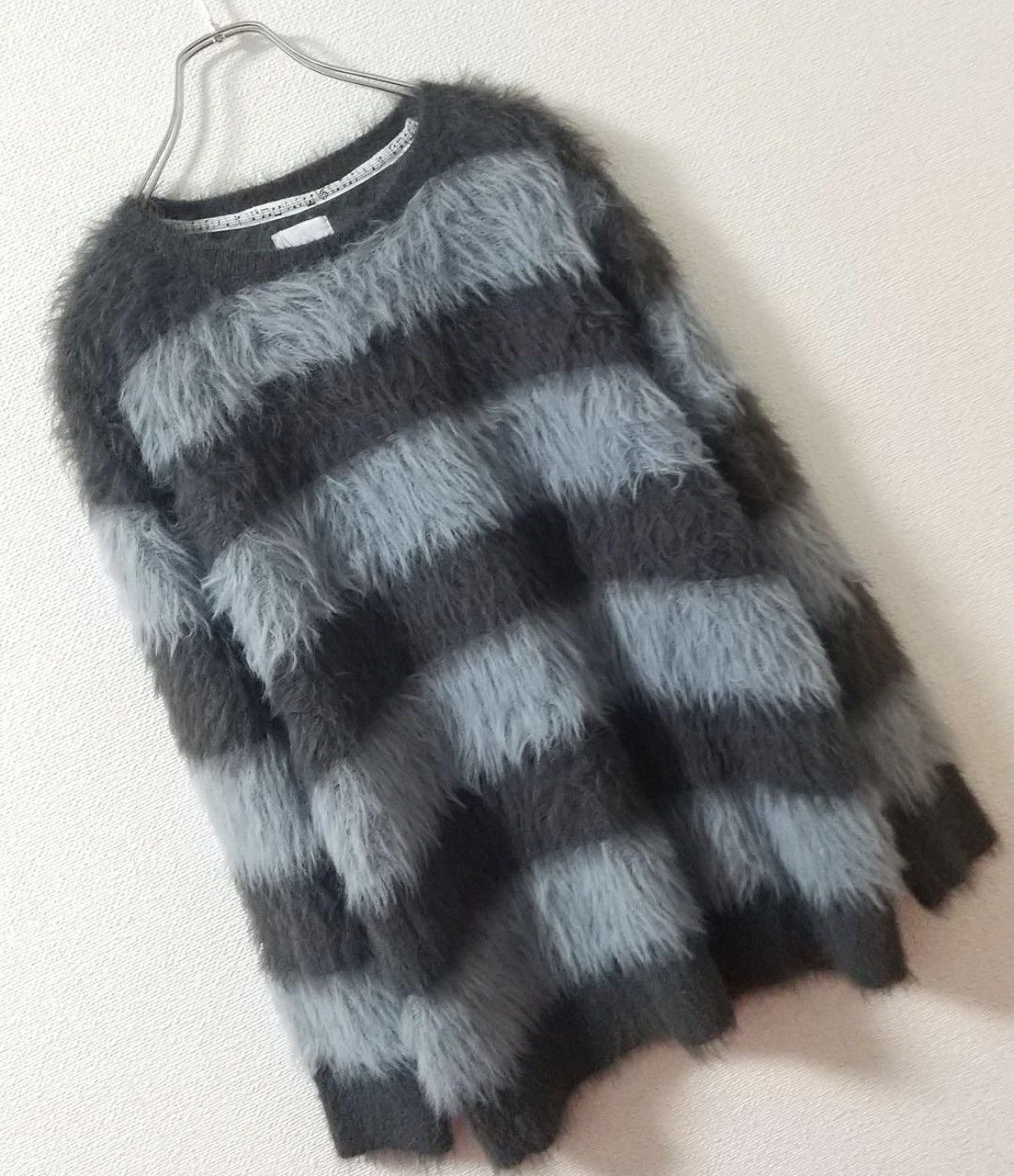 Number Nine Striped Mohair Sweater | Grailed