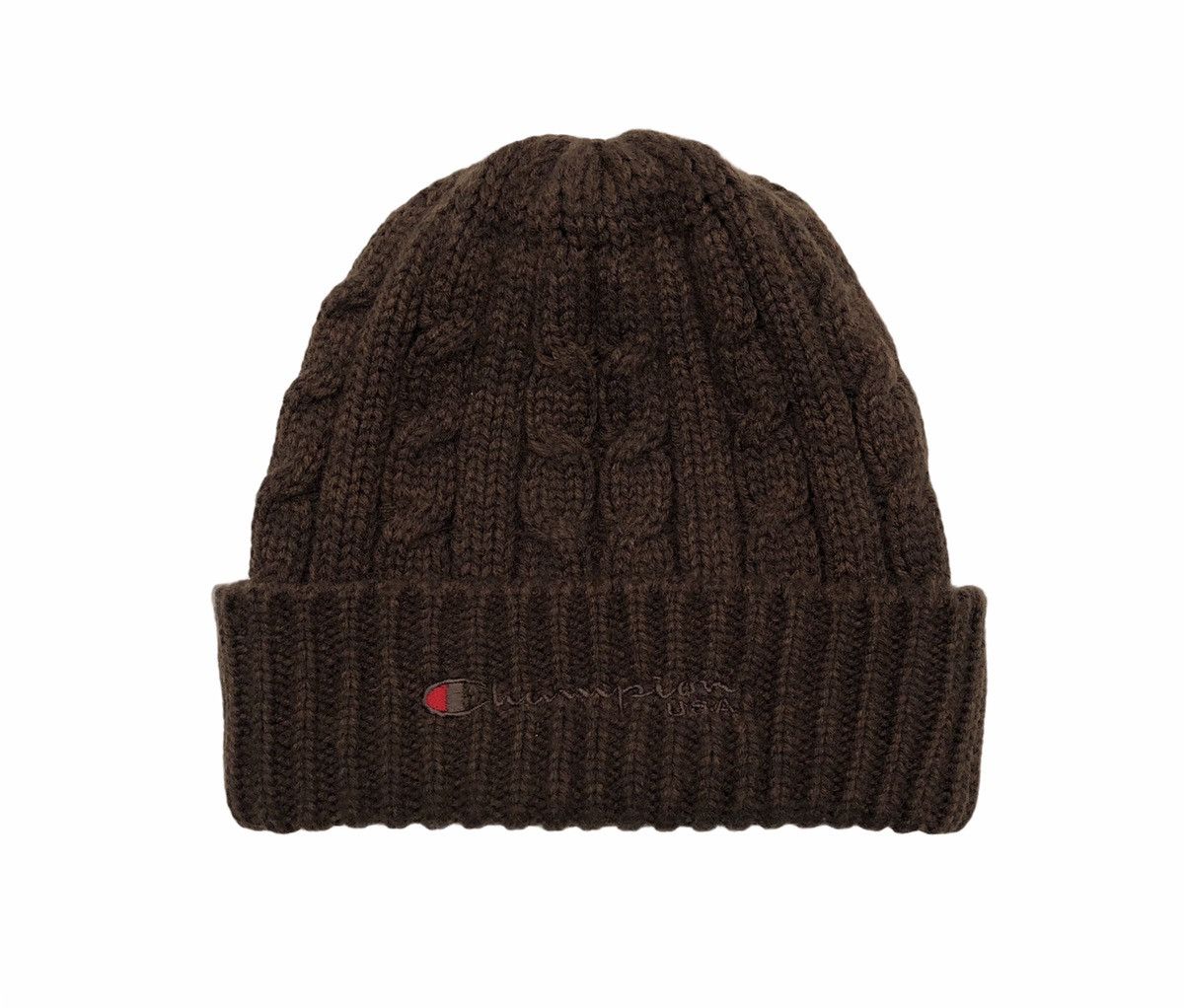 Champion 🔥Champion Embossed Spell Out Knitted Beanie Size ONE SIZE - 14 Thumbnail