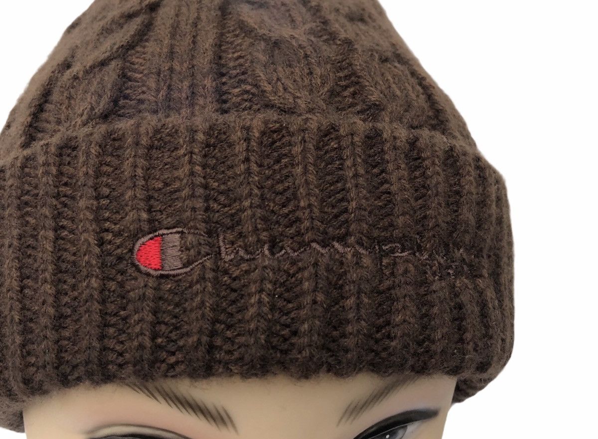 Champion 🔥Champion Embossed Spell Out Knitted Beanie Size ONE SIZE - 8 Thumbnail