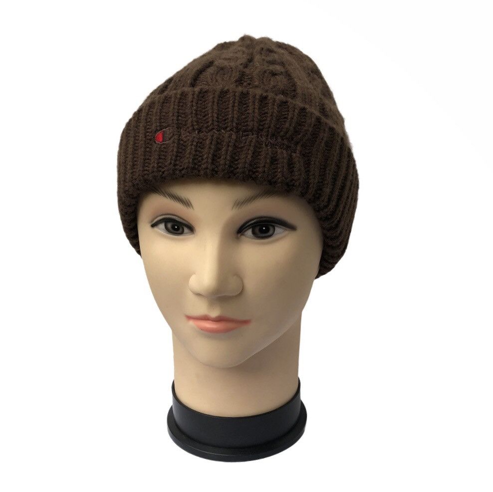 Champion 🔥Champion Embossed Spell Out Knitted Beanie Size ONE SIZE - 4 Thumbnail