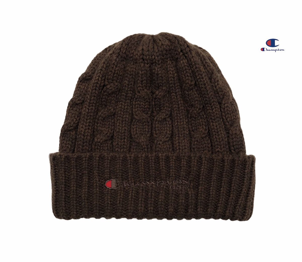 Champion 🔥Champion Embossed Spell Out Knitted Beanie Size ONE SIZE - 1 Thumbnail