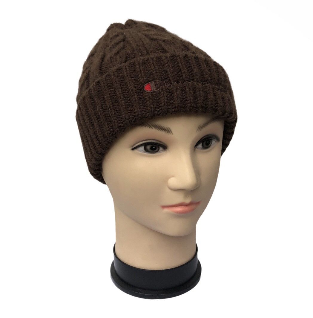 Champion 🔥Champion Embossed Spell Out Knitted Beanie Size ONE SIZE - 3 Thumbnail