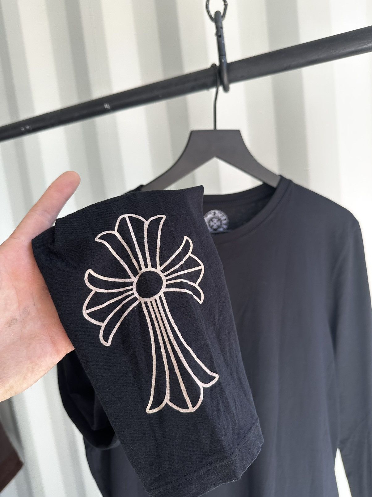 Chrome Hearts Cut & Sew Cross Long Sleeve Size US L / EU 52-54 / 3 - 2 Thumbnail