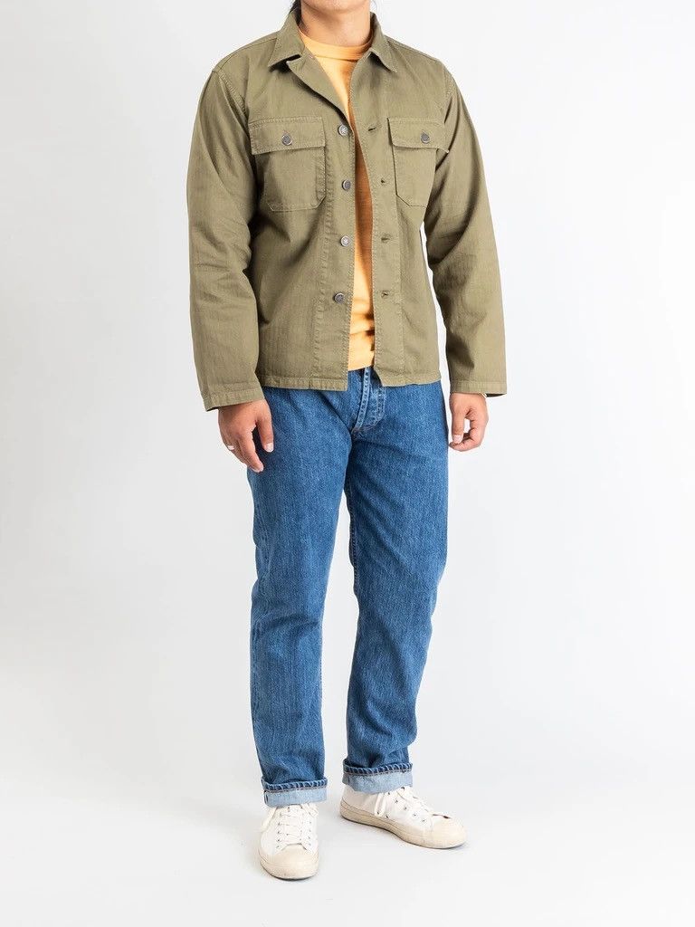 RRL Ralph Lauren RRL Curtis Japanese Herringbone Military Twill Shirt Jacket  | Grailed