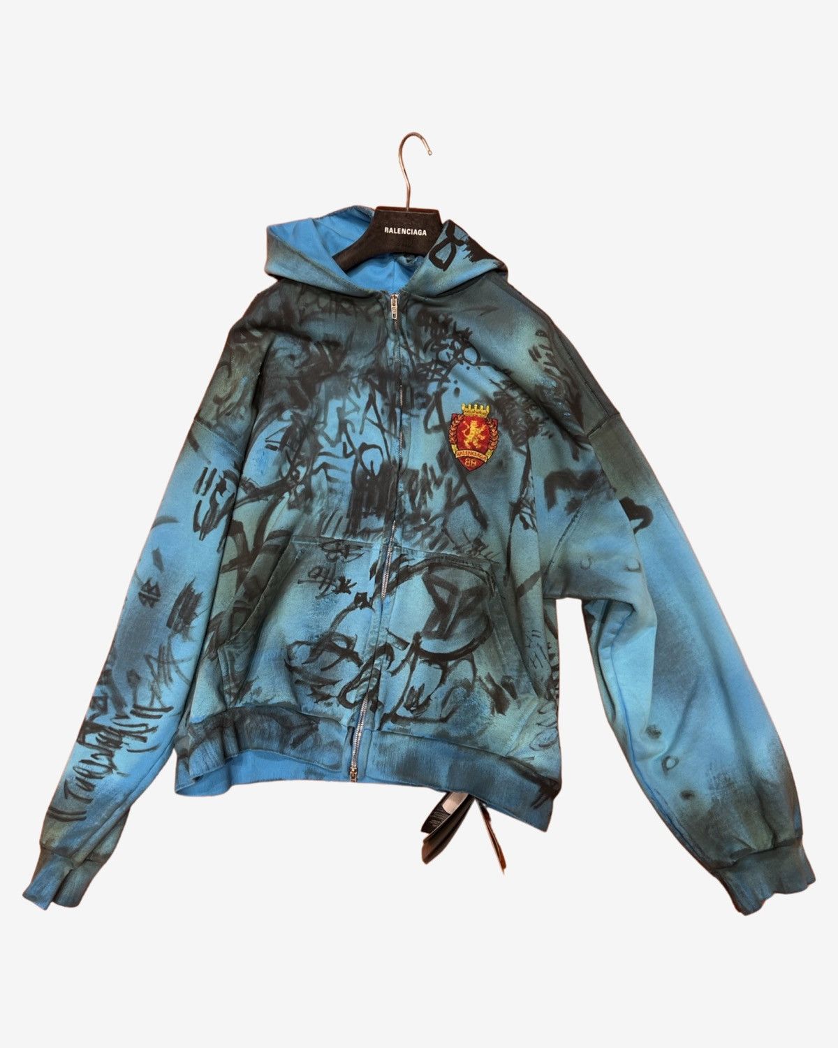 Balenciaga *RARE* Balenciaga SS23 Graffiti Mudshow Hoodie Size US XS / EU 42 / 0 - 2 Thumbnail