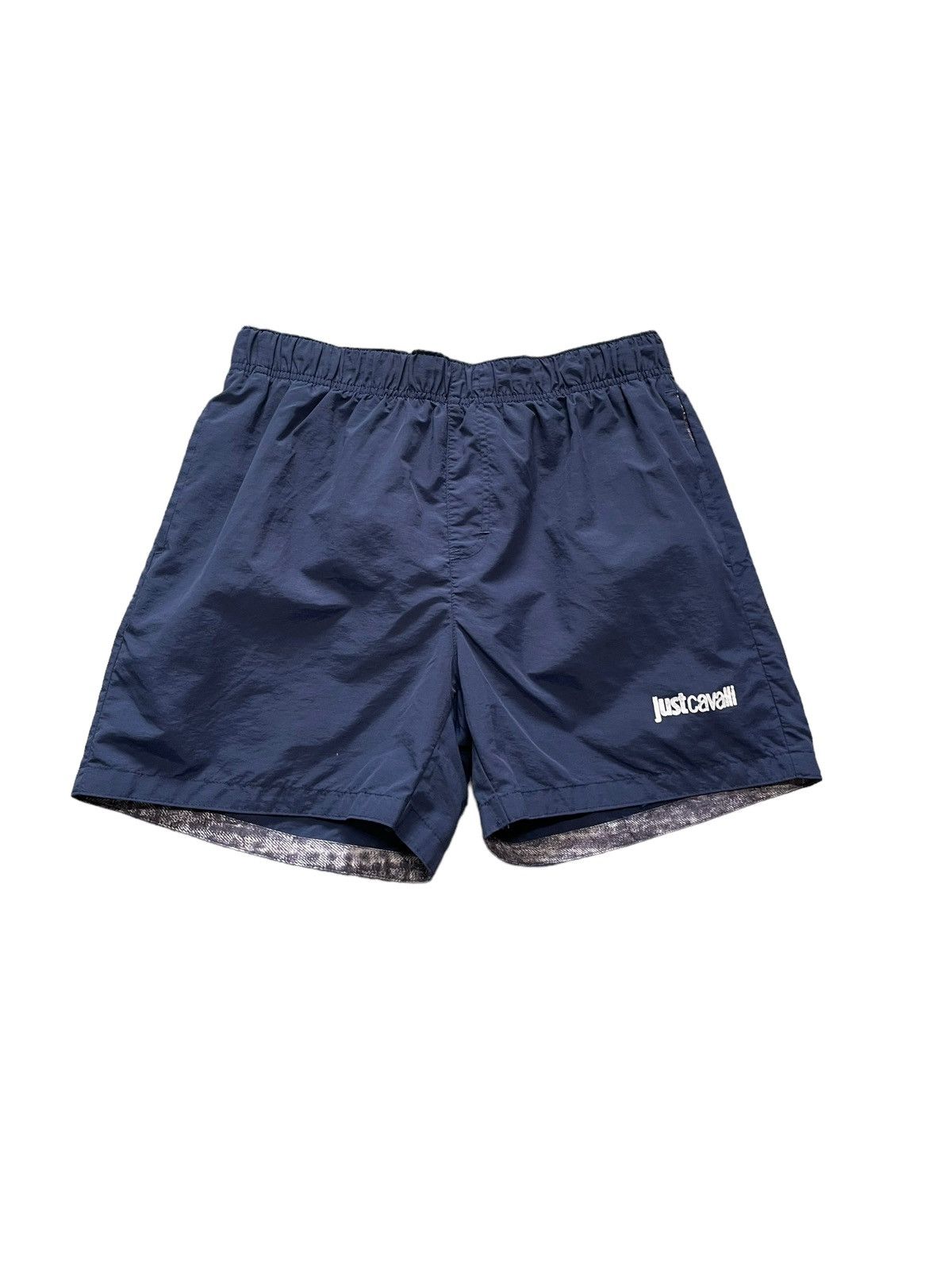 Just Cavalli Just Cavalli navy big logo Print swimShorts Size US 30 / EU 46 - 1 Thumbnail