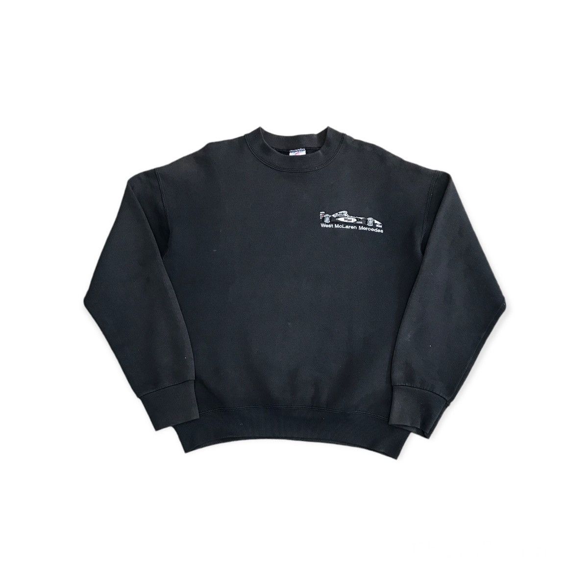 image of Gear For Sports x Mercedes Benz Vintage West Mclaren Mercedes Sweatshirts in Black (Size Medium)