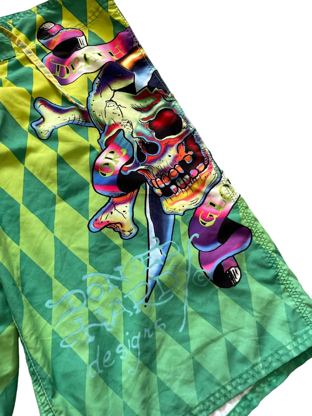 Christian Audigier Ed Hardy Christian Audigier swimming trunks swim shorts y2k Size US 34 / EU 50 - 3 Thumbnail