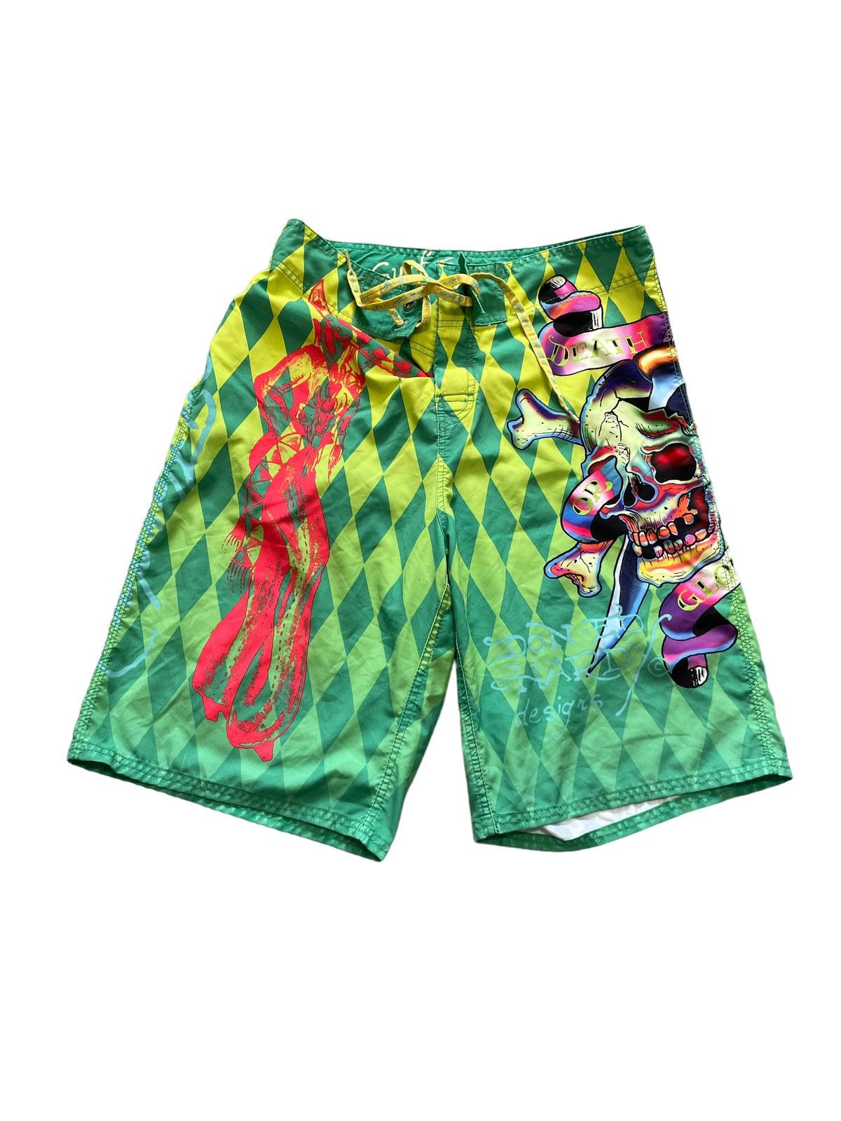 Christian Audigier Ed Hardy Christian Audigier swimming trunks swim shorts y2k Size US 34 / EU 50 - 1 Thumbnail