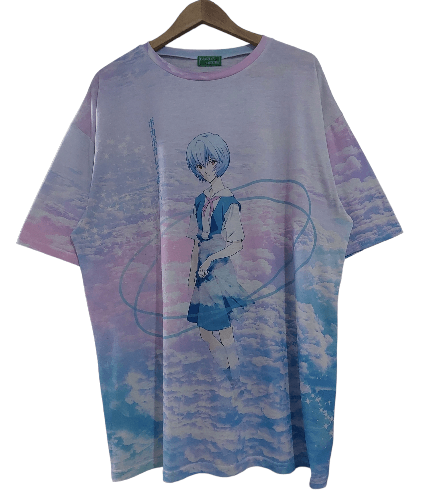 Anime × Streetwear × Vintage EVANGELION X ACDC RAG ANIME REI AYANAMI ...