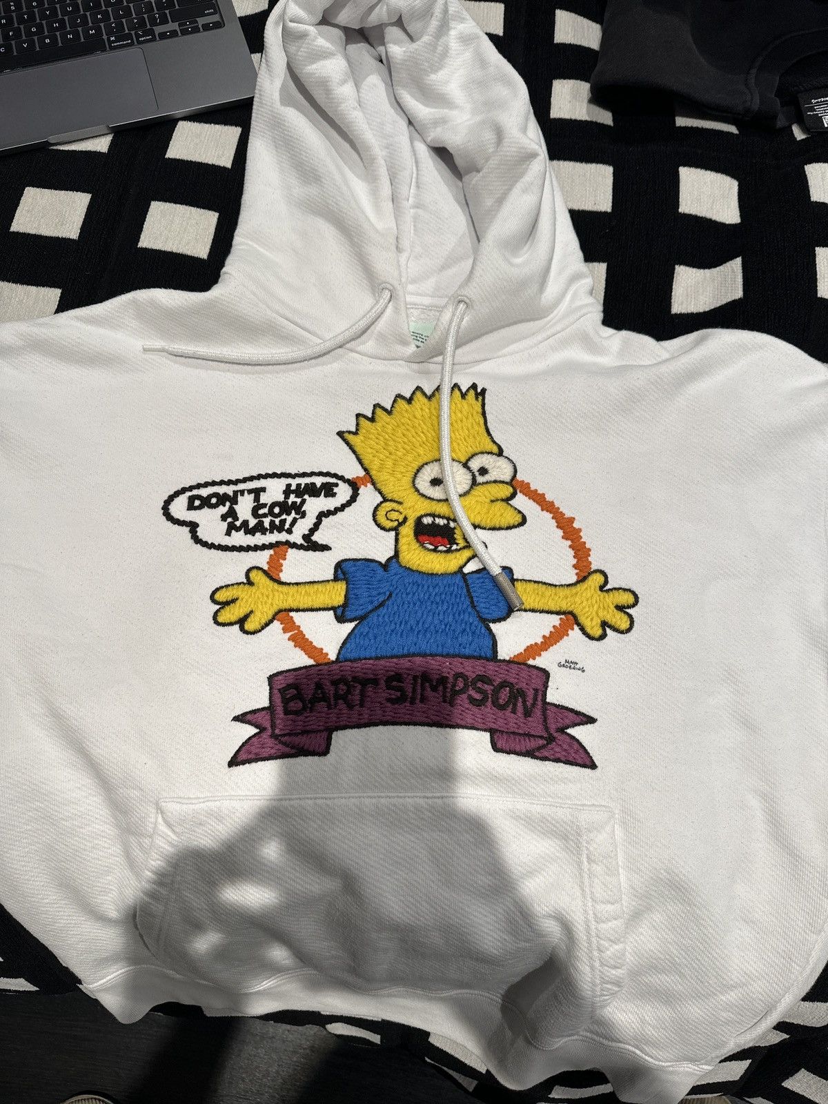 Off White Off White X The Simpsons Bart Hoodie Size M Grailed