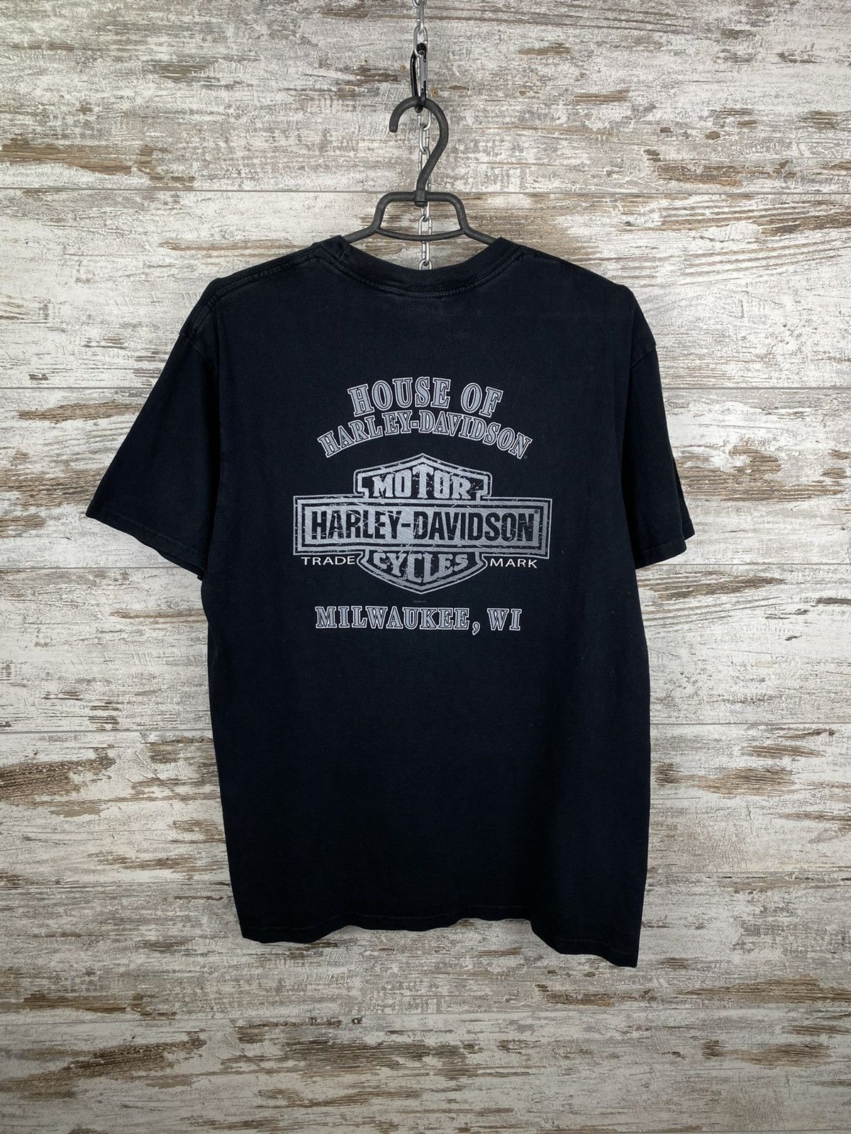 Harley Davidson Mens Vintage Harley Davidson 2008 T Shirt rare tee y2k motor Size US L / EU 52-54 / 3 - 15 Thumbnail
