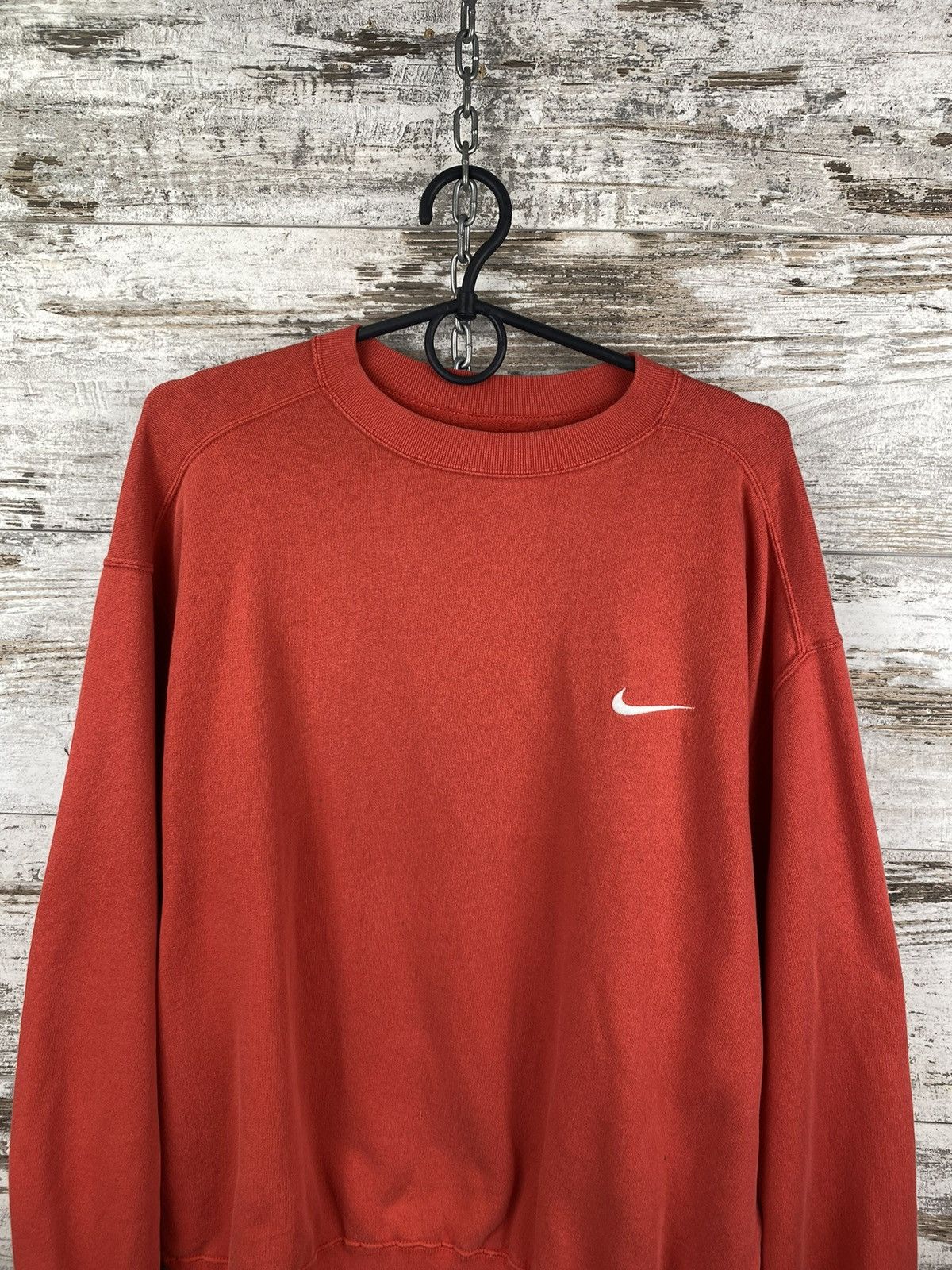 Nike × Vintage Mens Vintage Nike Swoosh logo sweatshirt 90s rare y2k hype Size US M / EU 48-50 / 2 - 2 Thumbnail