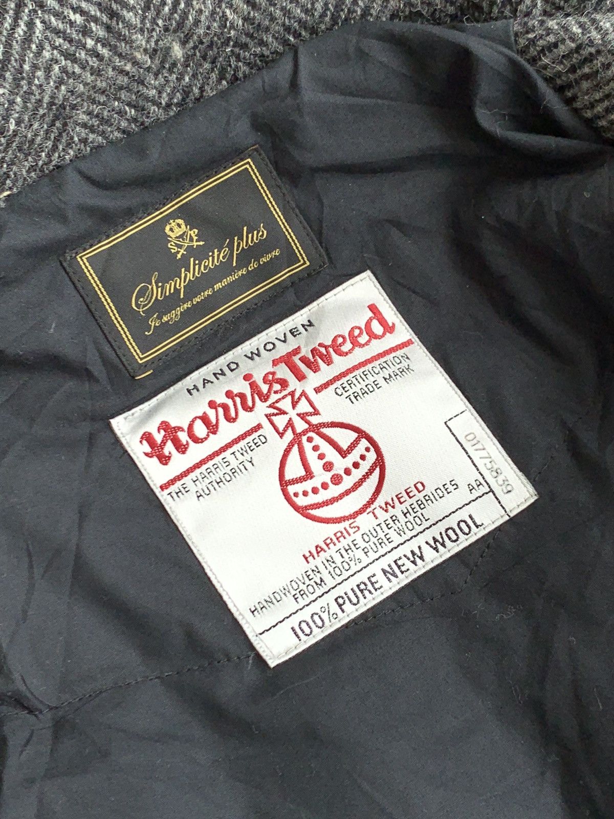Harris Tweed Simplicite Plus x Harris Tweed Wool Fur Jacket Size US L / EU 52-54 / 3 - 6 Thumbnail
