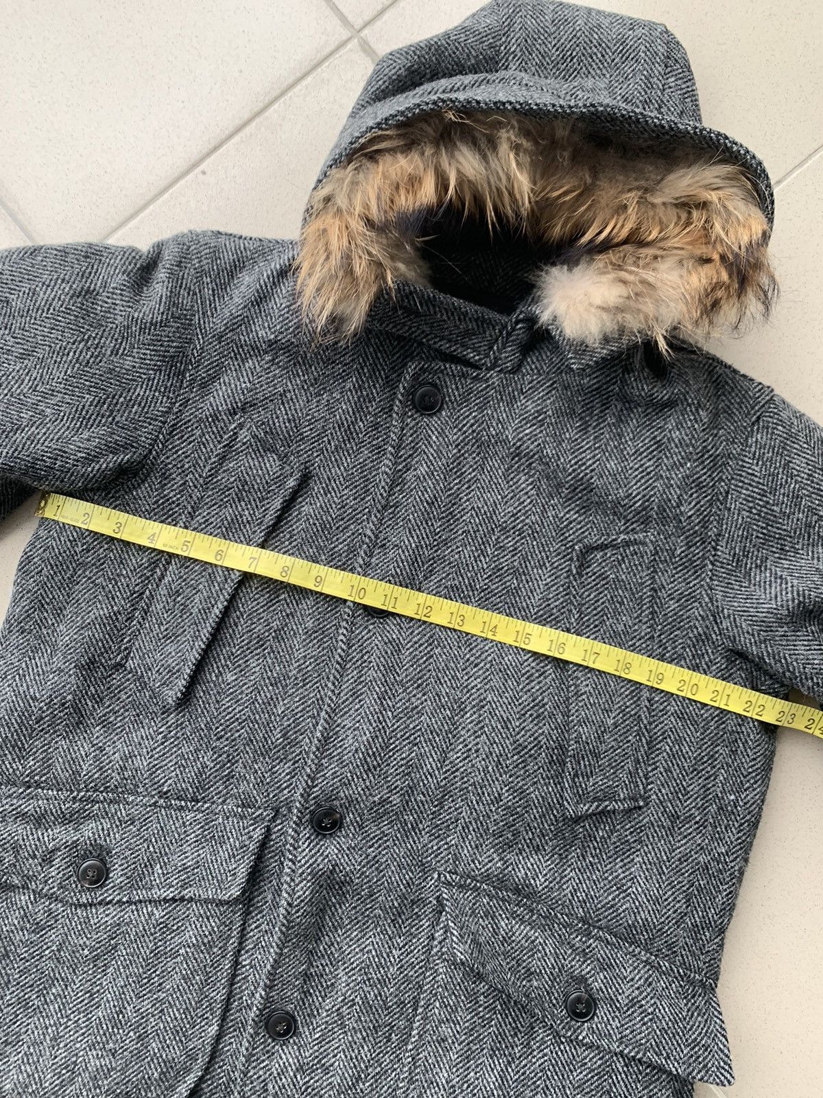 Harris Tweed Simplicite Plus x Harris Tweed Wool Fur Jacket Size US L / EU 52-54 / 3 - 9 Thumbnail
