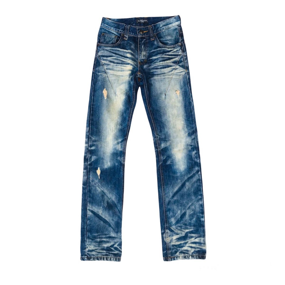 Japanese Brand Black(R)evolution numbernine style distressed herringbone Size US 29 - 1 Thumbnail