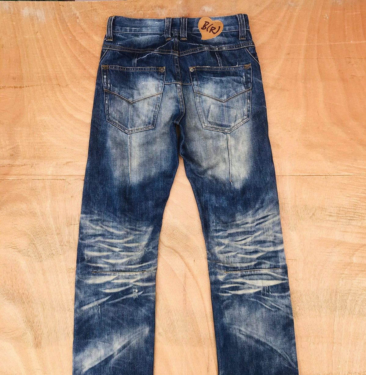 Japanese Brand Black(R)evolution numbernine style distressed herringbone Size US 29 - 12 Thumbnail