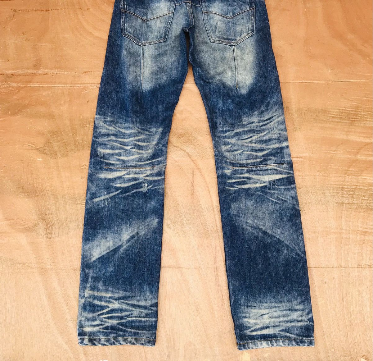 Japanese Brand Black(R)evolution numbernine style distressed herringbone Size US 29 - 11 Thumbnail