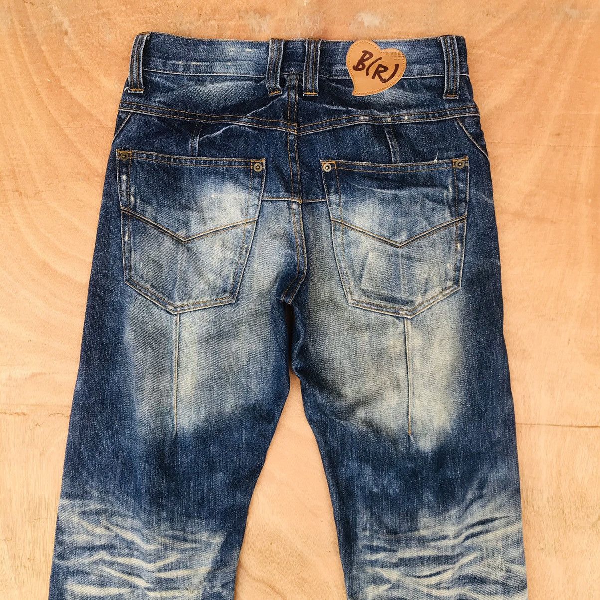 Japanese Brand Black(R)evolution numbernine style distressed herringbone Size US 29 - 13 Thumbnail