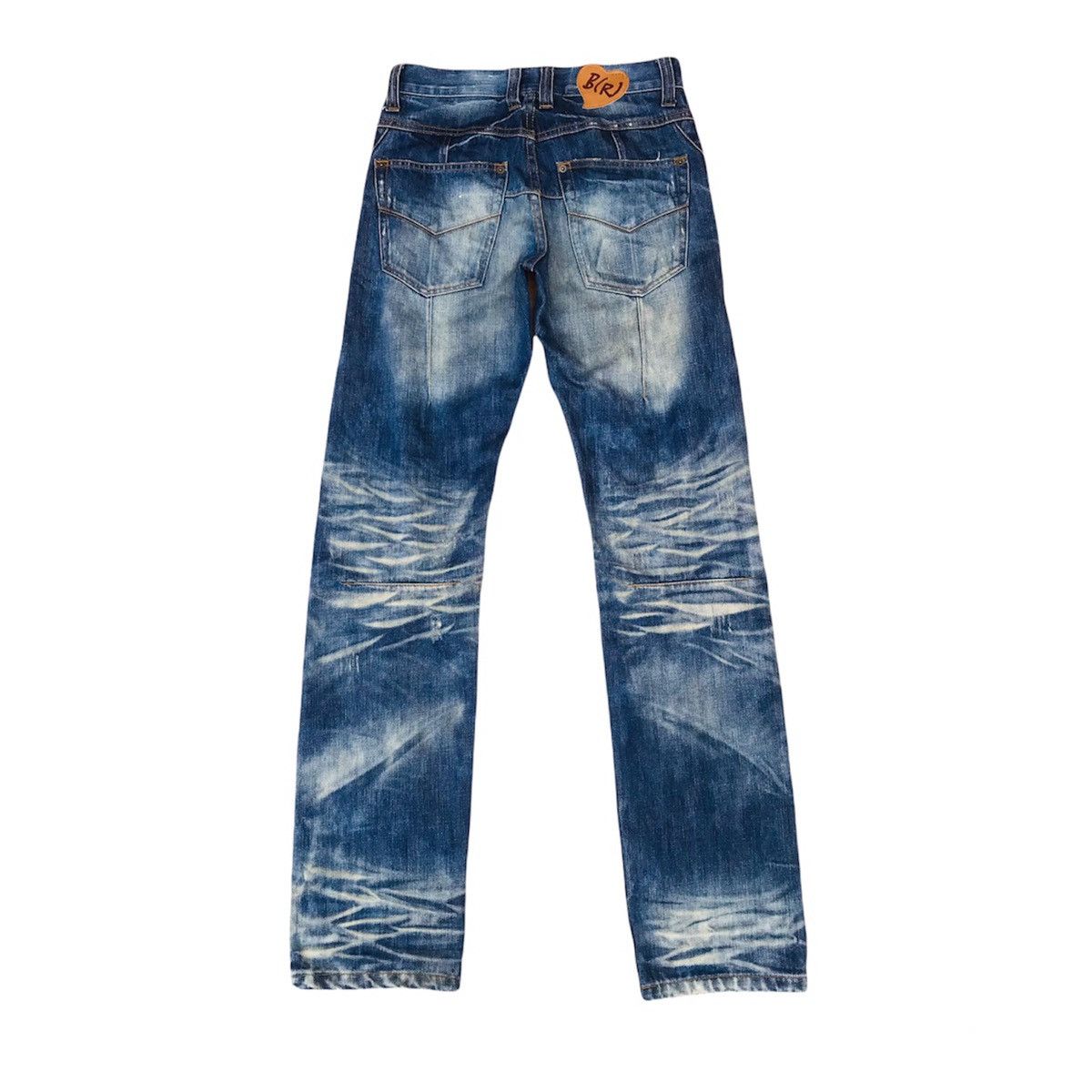 Japanese Brand Black(R)evolution numbernine style distressed herringbone Size US 29 - 2 Thumbnail