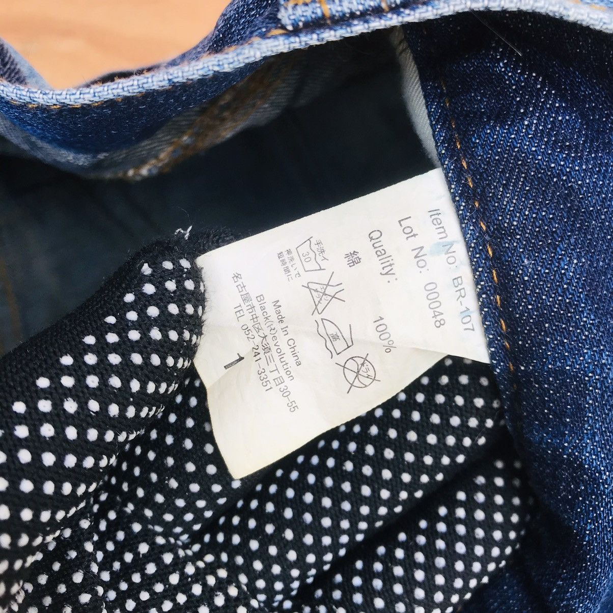 Japanese Brand Black(R)evolution numbernine style distressed herringbone Size US 29 - 16 Thumbnail