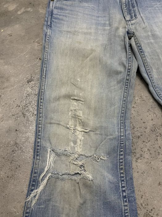 Wrangler VINTAGE WRANGLER FLARED DENIM DISTRESSED | Grailed