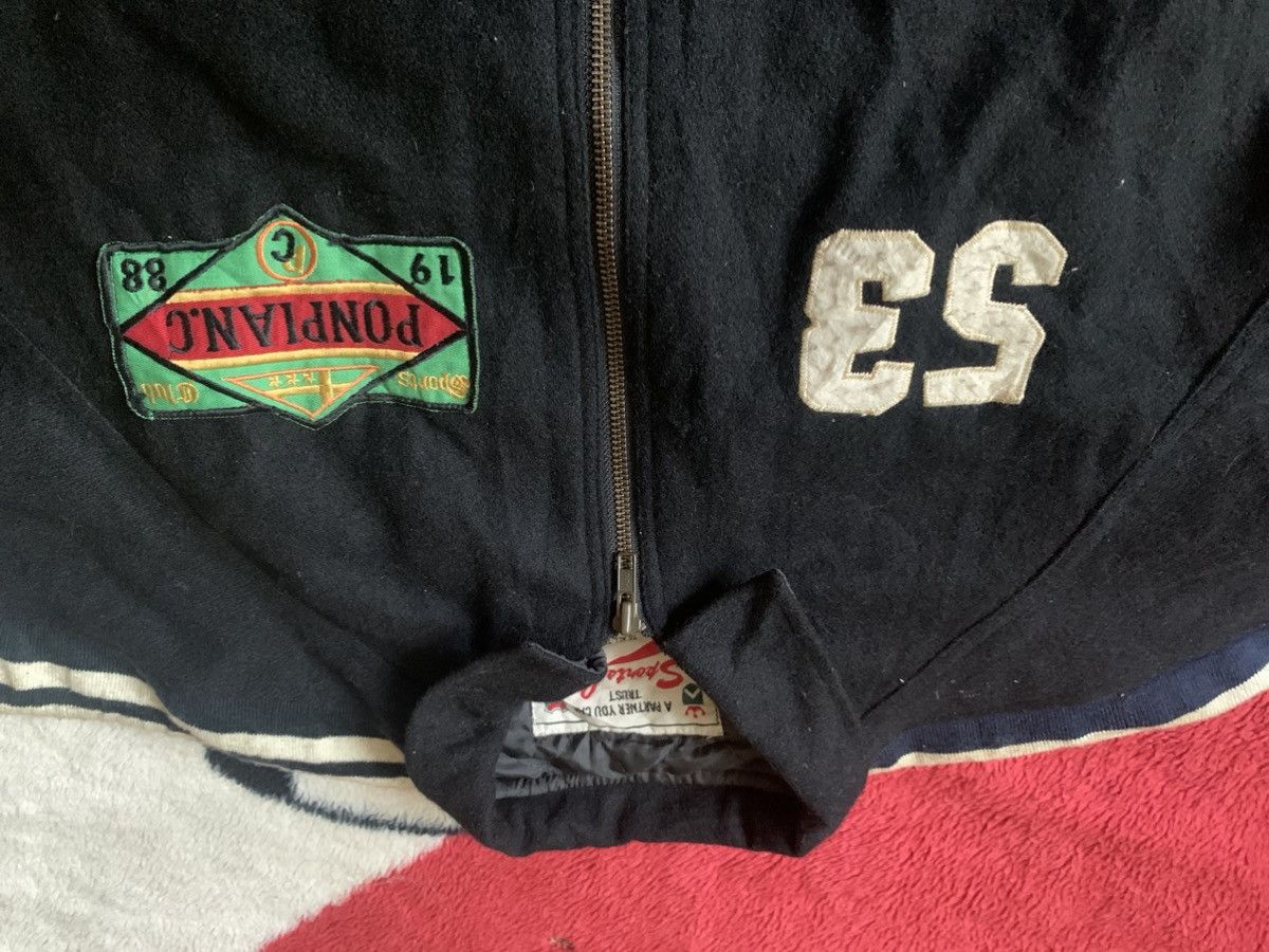 Japanese Brand VINTAGE PONPIAN SPORT CLUB VARSITY JACKET WOOL Size US L / EU 52-54 / 3 - 4 Thumbnail