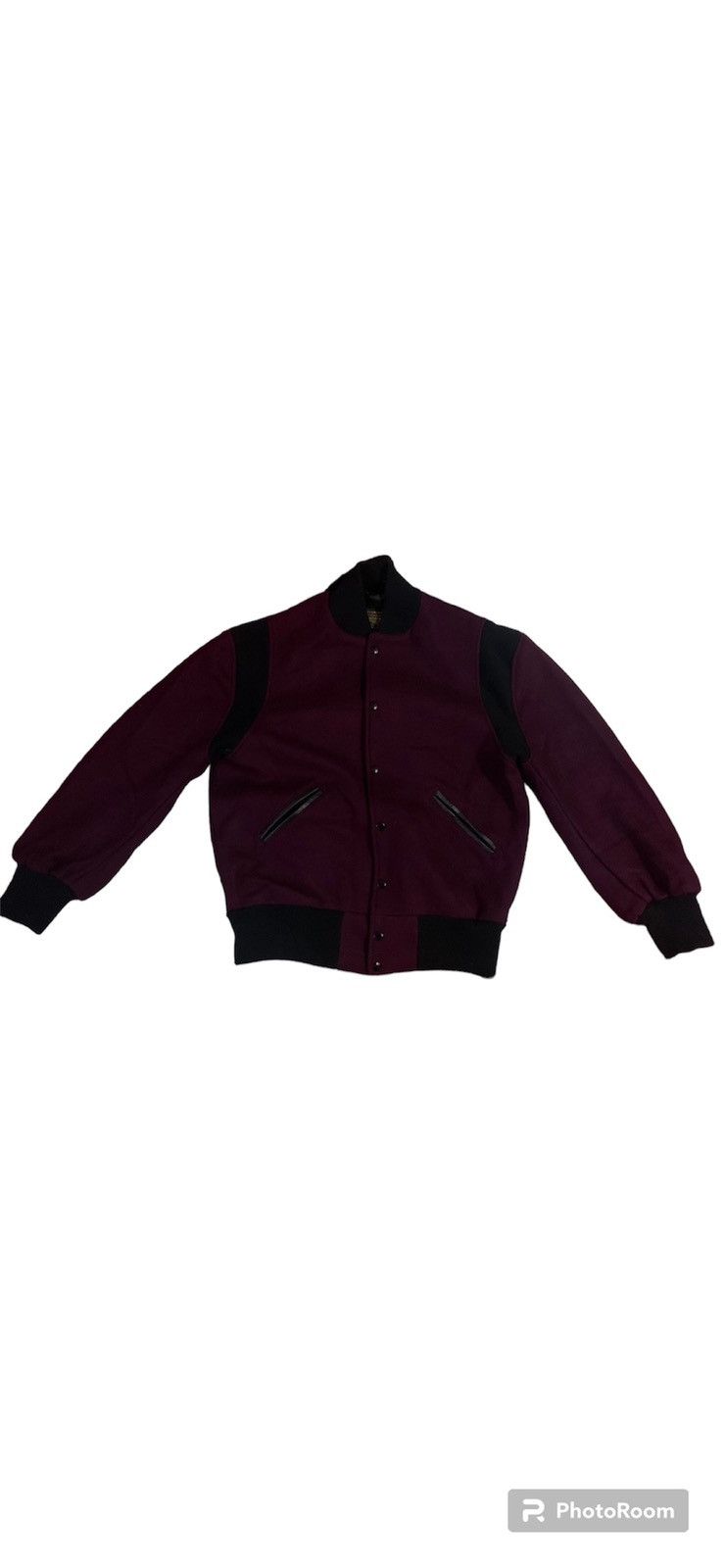 Skookum 80s SKOOKUM LETTERMAN VARSITY WOOL JACKET PLAIN Size US L / EU 52-54 / 3 - 1 Thumbnail