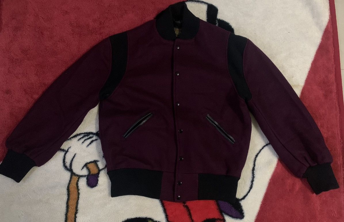 Skookum 80s SKOOKUM LETTERMAN VARSITY WOOL JACKET PLAIN Size US L / EU 52-54 / 3 - 3 Thumbnail