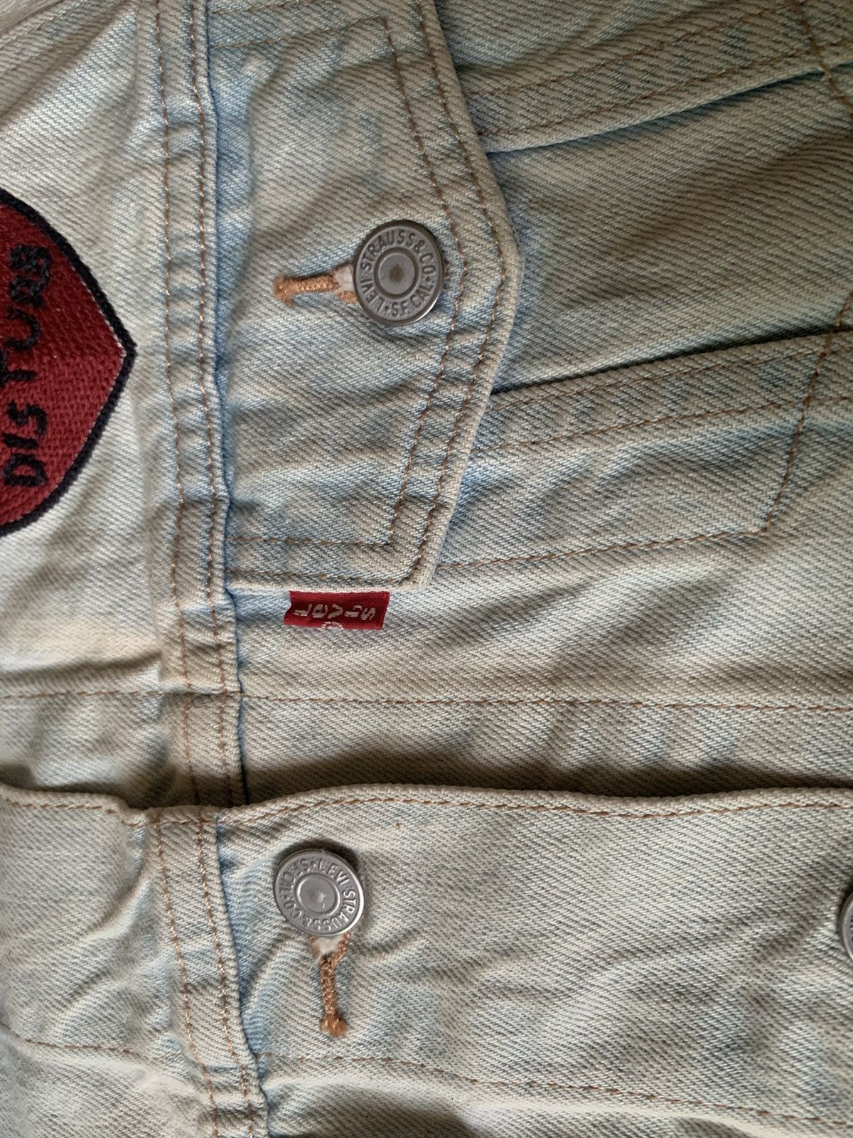 Levi's Vintage Clothing LEVIS JACKET CUSTOM PATCHES DESIGN RARE DENIM JACKET Size S / US 4 / IT 40 - 6 Thumbnail