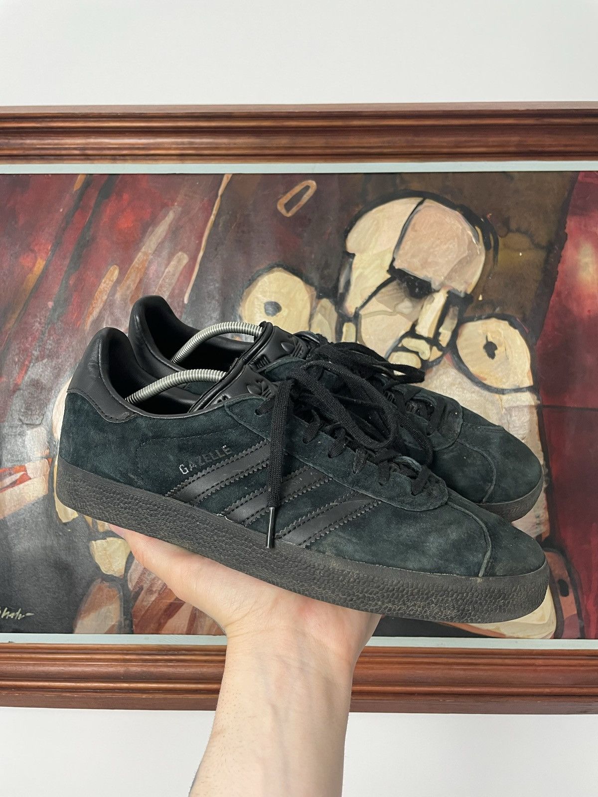 Adidas Adidas Gazelle Triple Black 2017 Hype Low Sneakers Rare Size US 9.5 / EU 42-43 - 1 Thumbnail