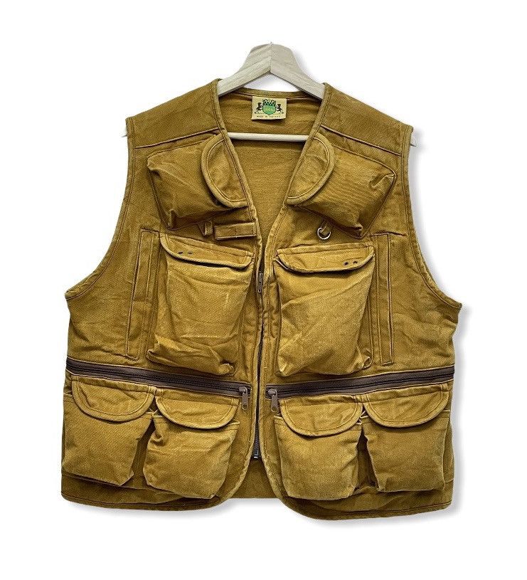 Vintage VERY RARE! 80’s USA IDEAL Canvas Tactical Utilities Vest Size US L / EU 52-54 / 3 - 3 Thumbnail