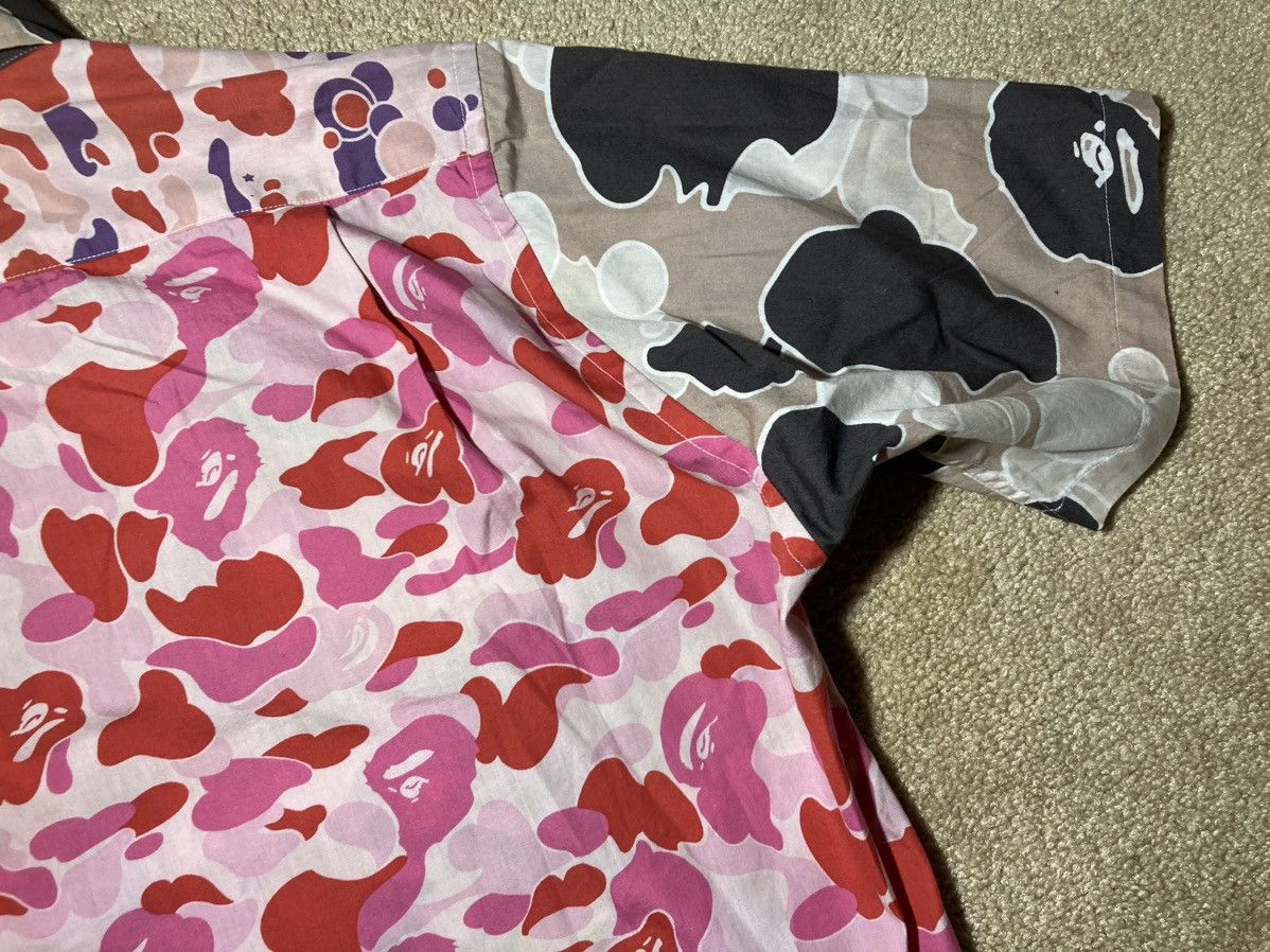 Bape 2002 Bape Multi Camo Psyche Button Up Patchwork Vintage 90s Size US M / EU 48-50 / 2 - 9 Thumbnail