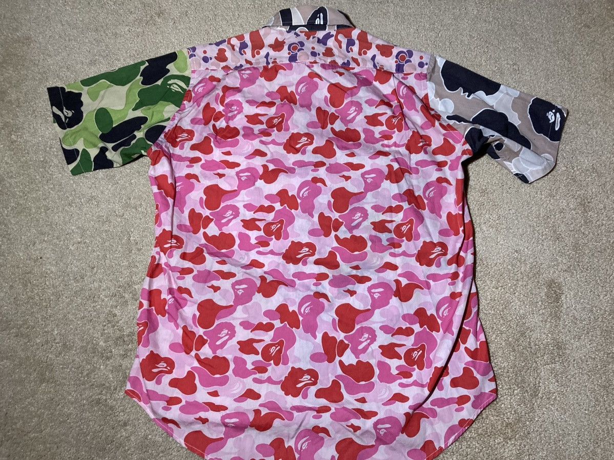 Bape 2002 Bape Multi Camo Psyche Button Up Patchwork Vintage 90s Size US M / EU 48-50 / 2 - 8 Thumbnail
