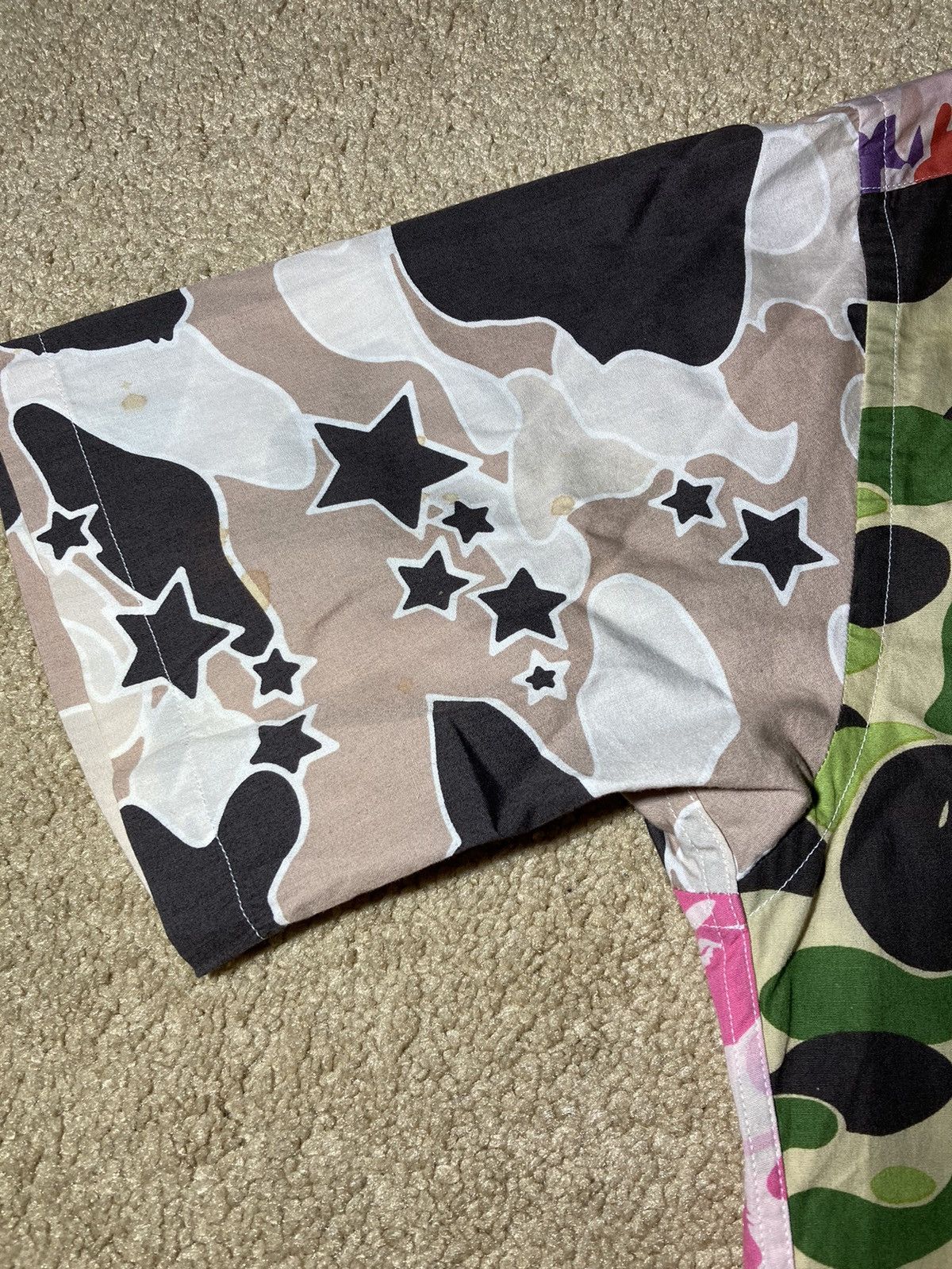 Bape 2002 Bape Multi Camo Psyche Button Up Patchwork Vintage 90s Size US M / EU 48-50 / 2 - 7 Thumbnail