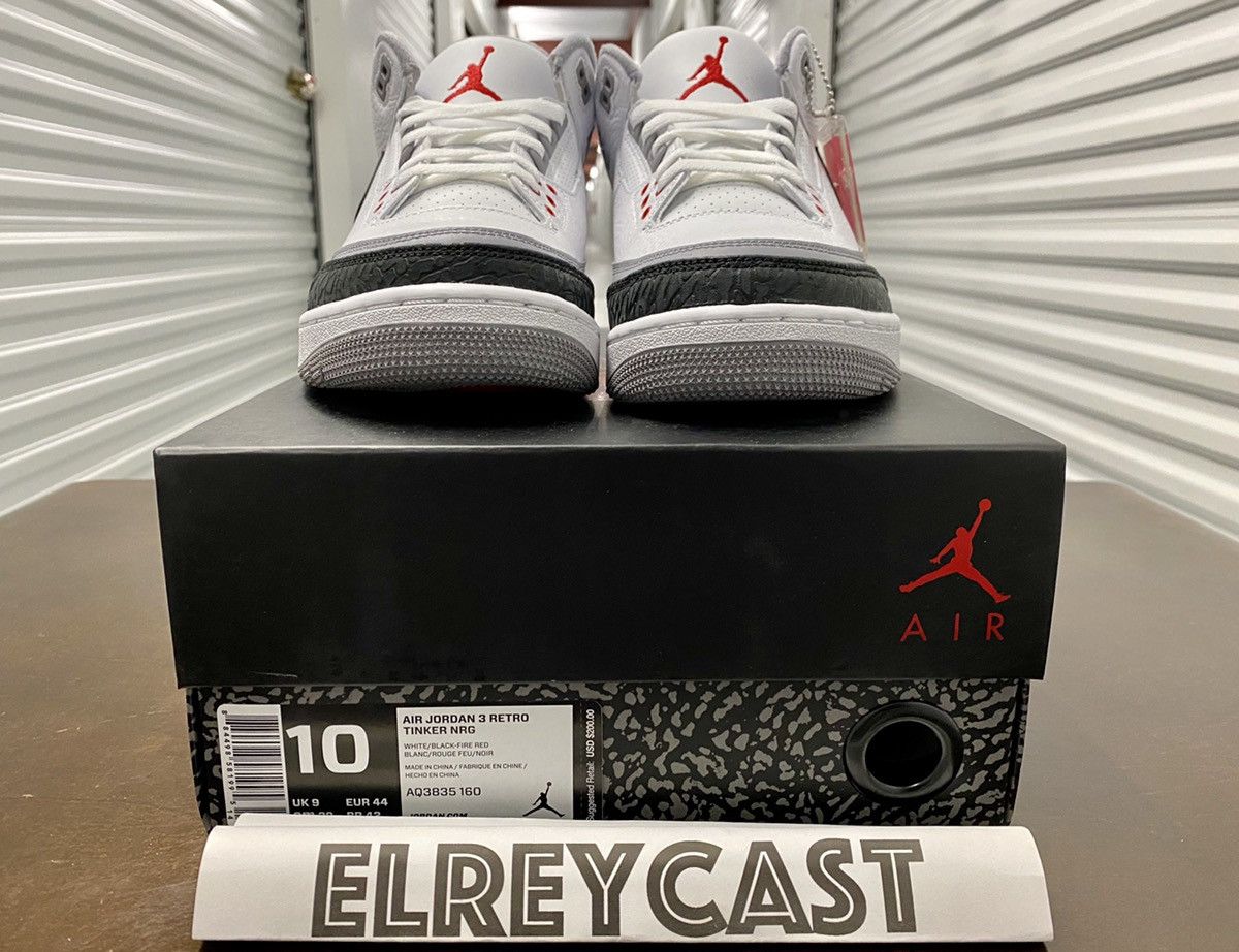 Jordan Brand × Nike Nike Air Jordan 3 Retro NRG Tinker 2018 Size US 10 / EU 43 - 4 Thumbnail
