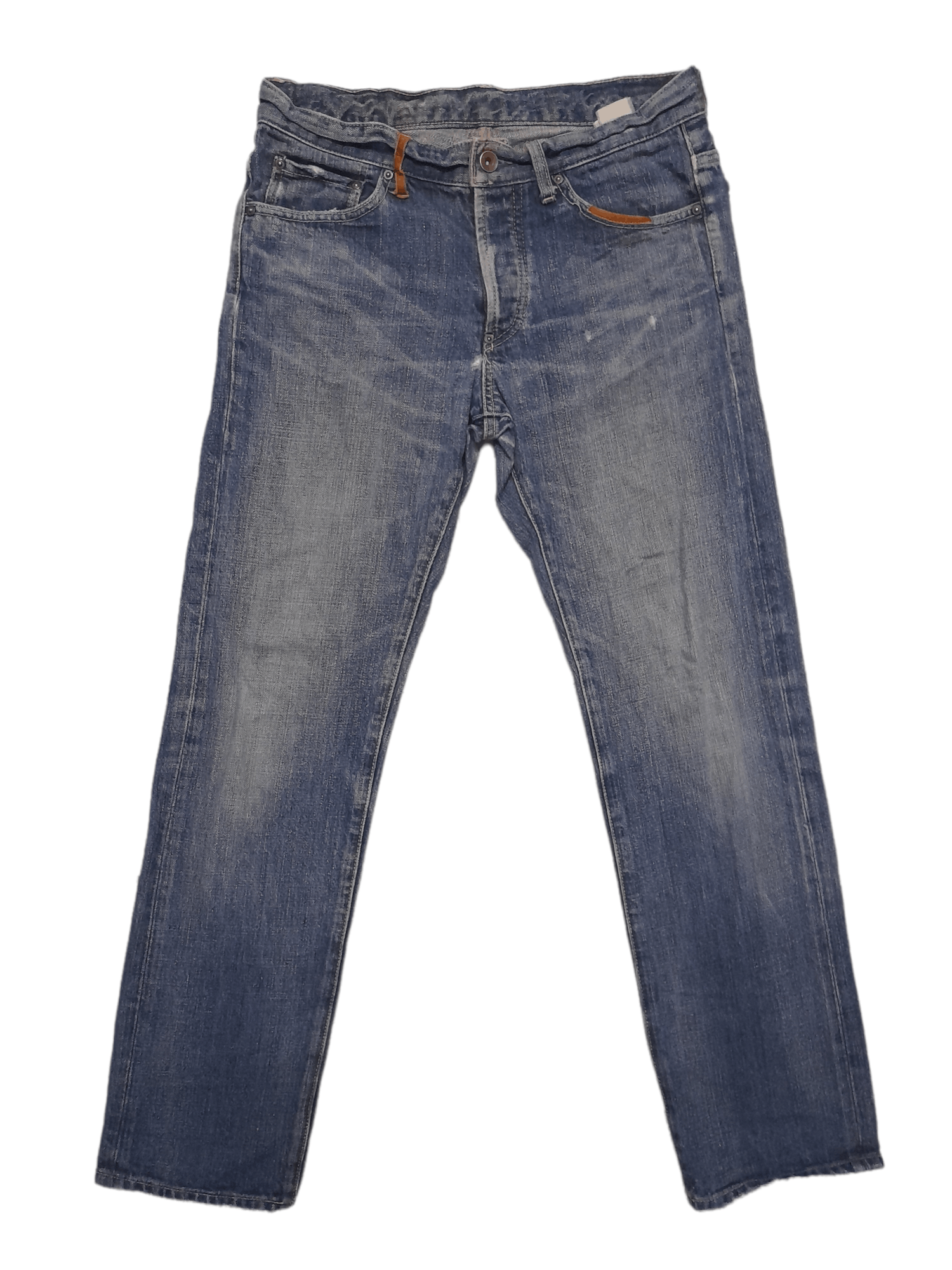 Journal Standard Journal Standard Japan Leather Distressed Denim (D957) w29 Size US 29 - 5 Thumbnail