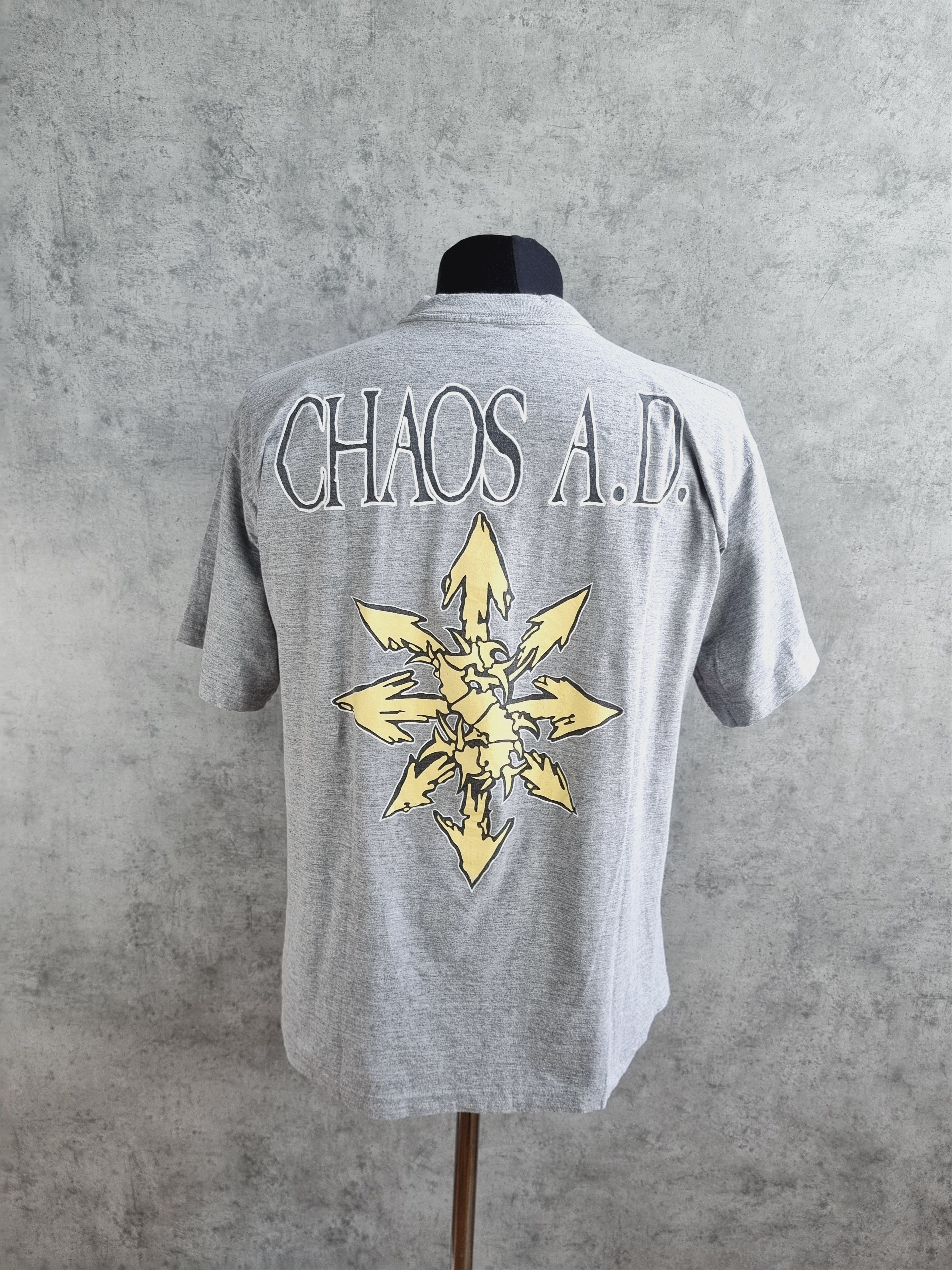Band Tees Rare print 93s SEPULTURA CHAOS AD Vintage Tee shirt Size US L / EU 52-54 / 3 - 2 Thumbnail